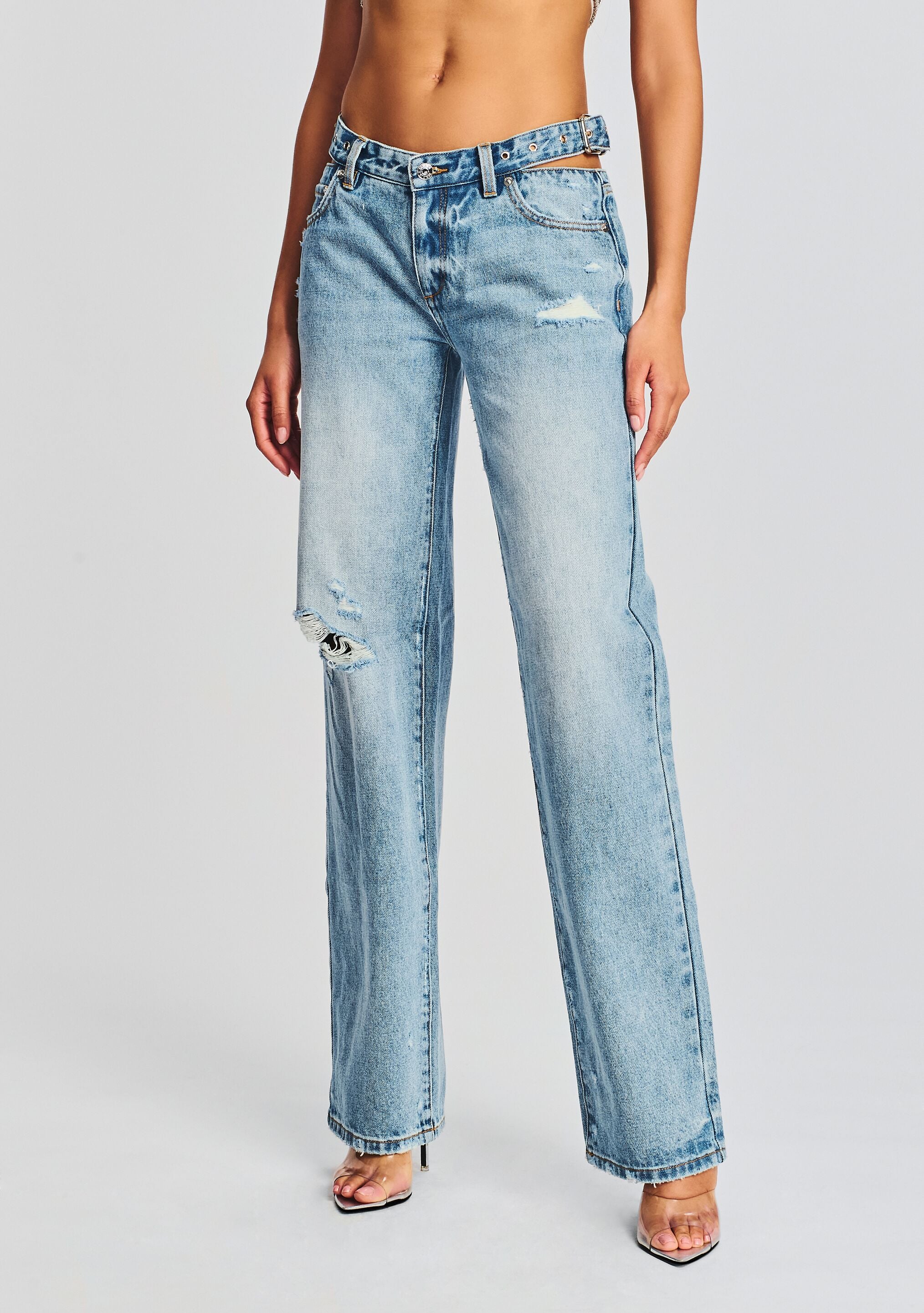 Christy Straight Leg Jean-Cup Shy