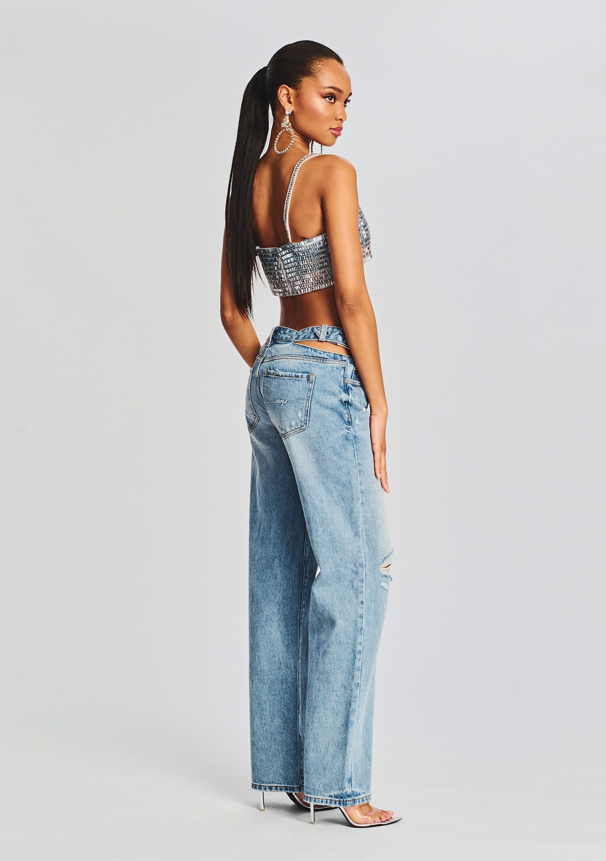 Christy Straight Leg Jean-Cup Shy