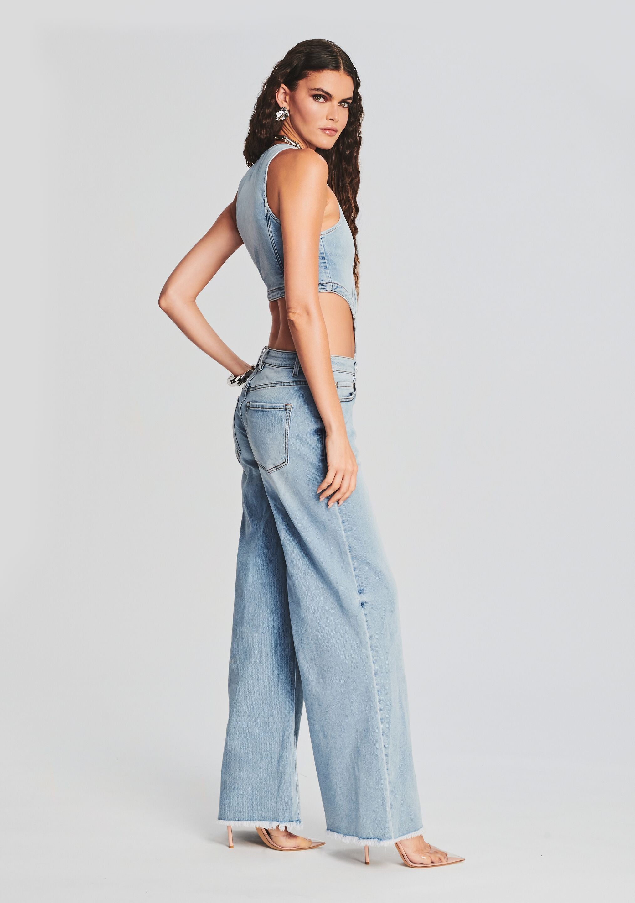 Dallas Denim Jumpsuit-Cup Shy