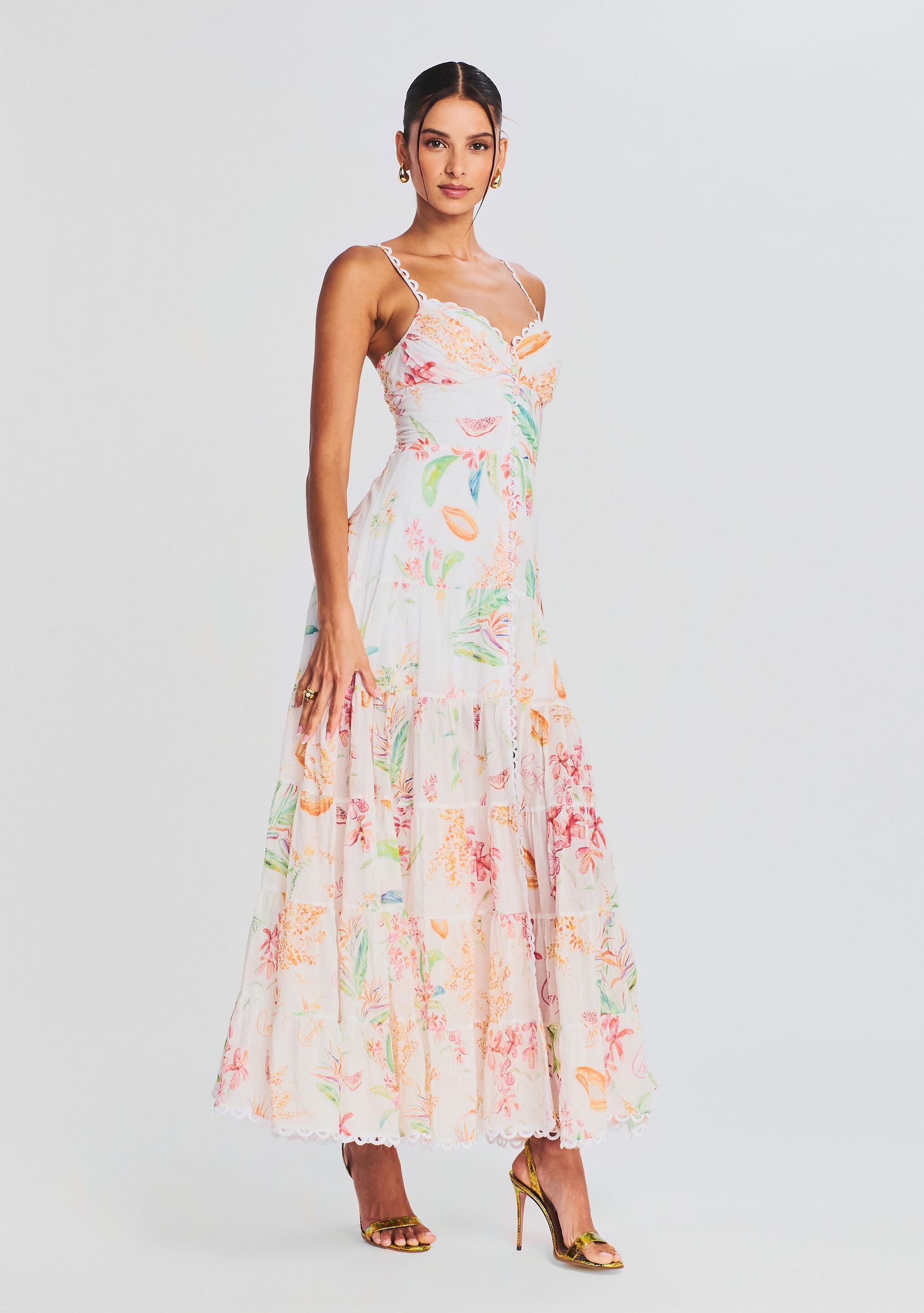 Melia Long Dress-Cup Shy