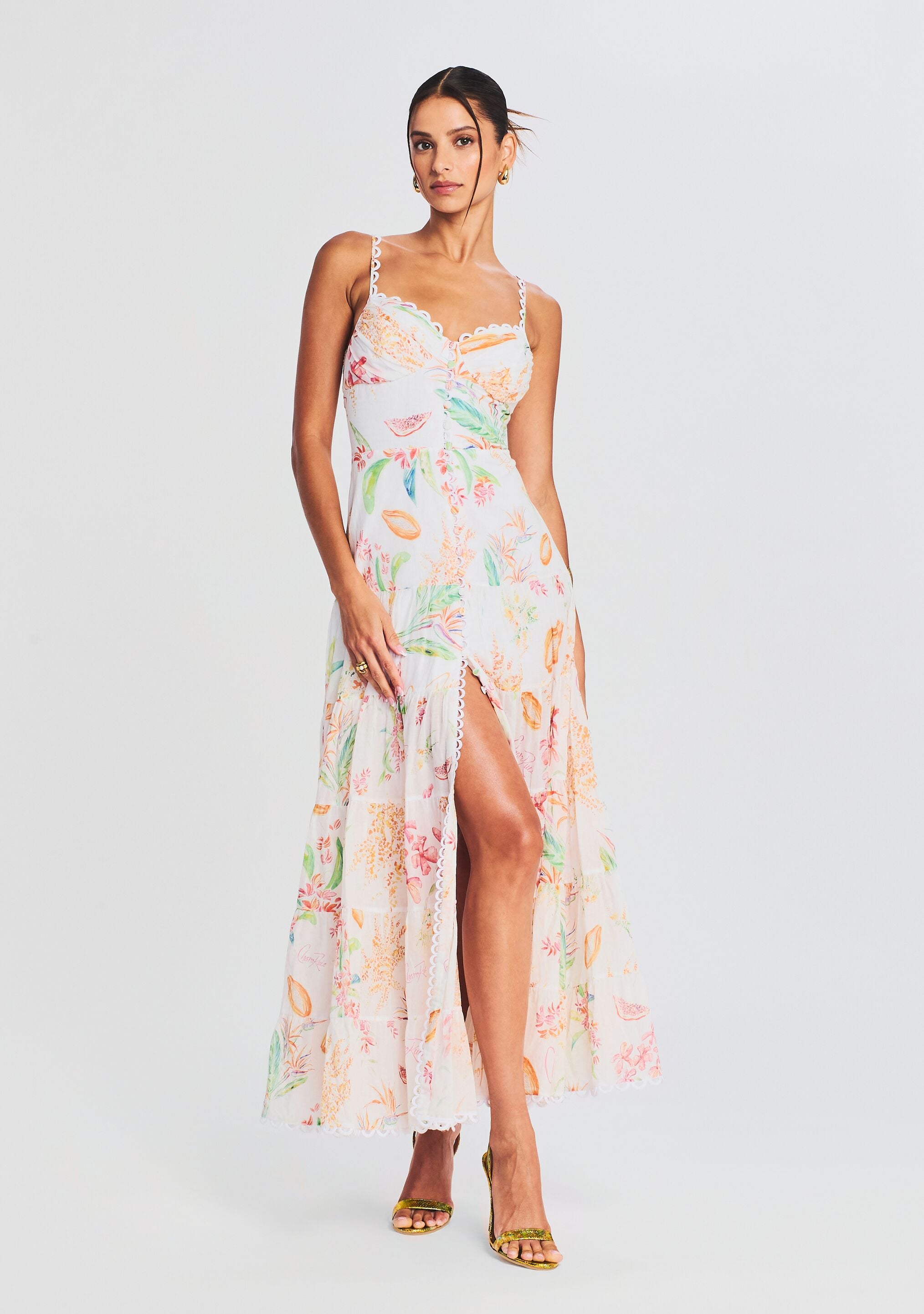 Melia Long Dress-Cup Shy