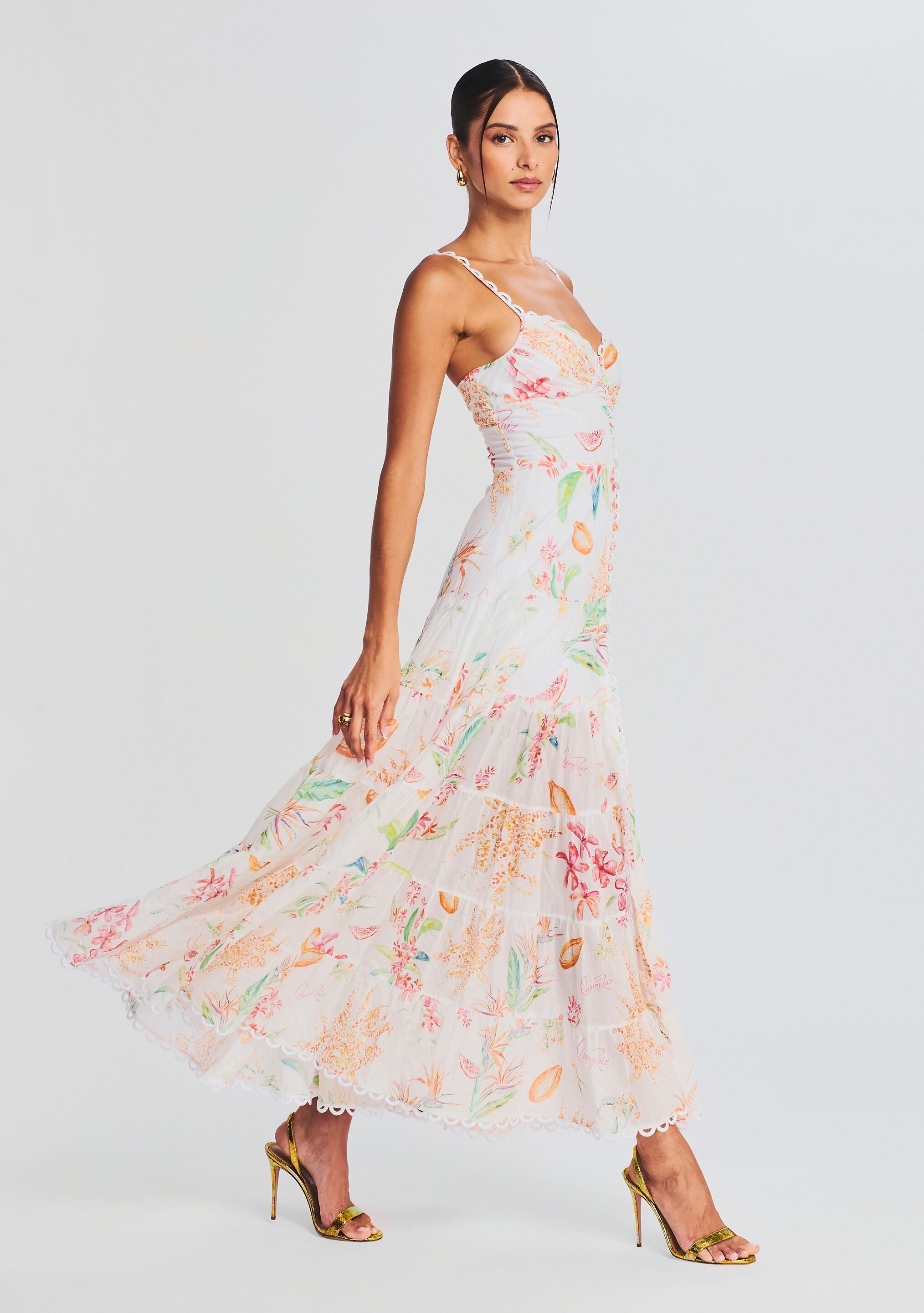 Melia Long Dress-Cup Shy