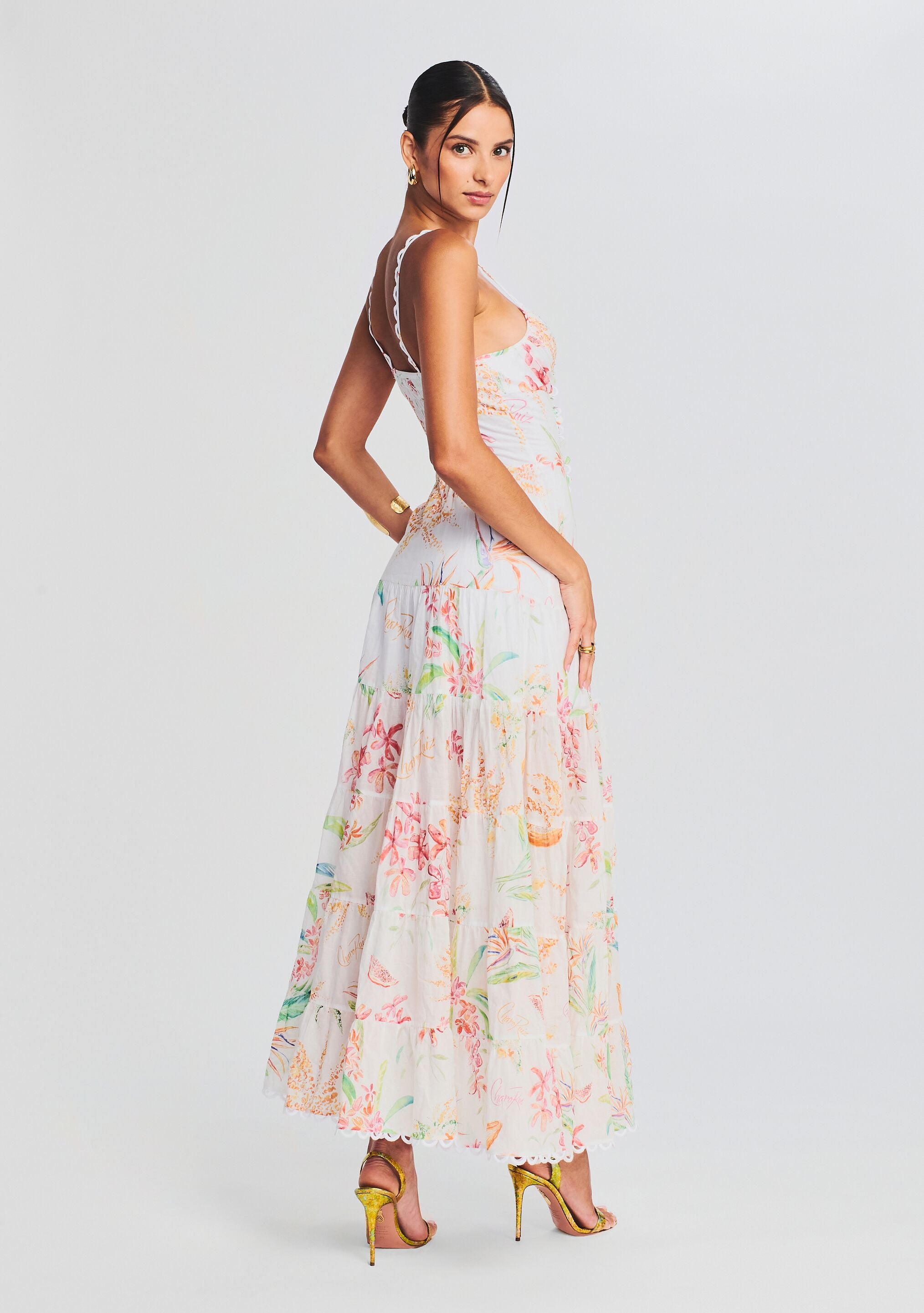 Melia Long Dress-Cup Shy
