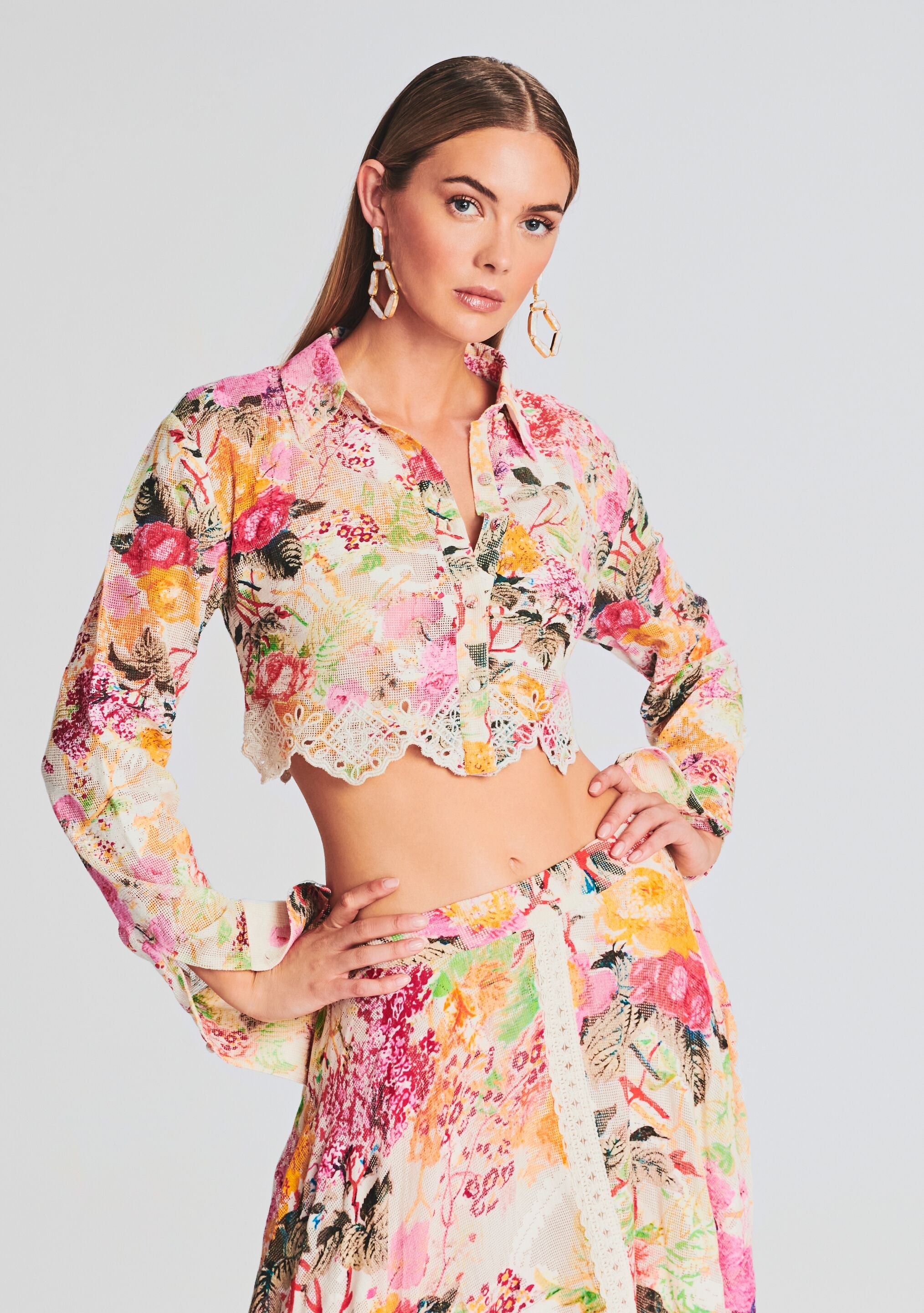 Charu Crop Shirt-Cup Shy