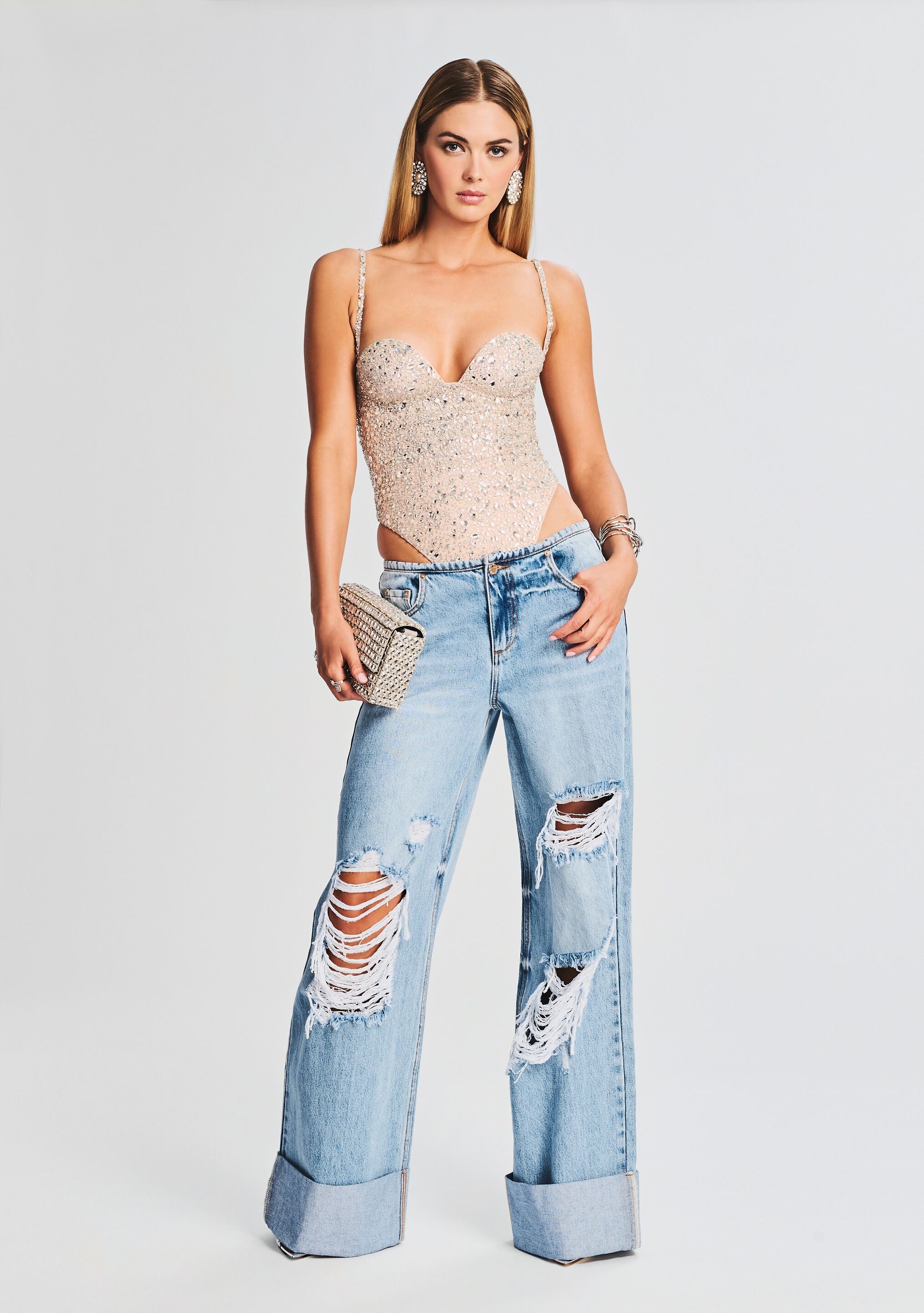 Avalon Sequin Bodysuit-Cup Shy