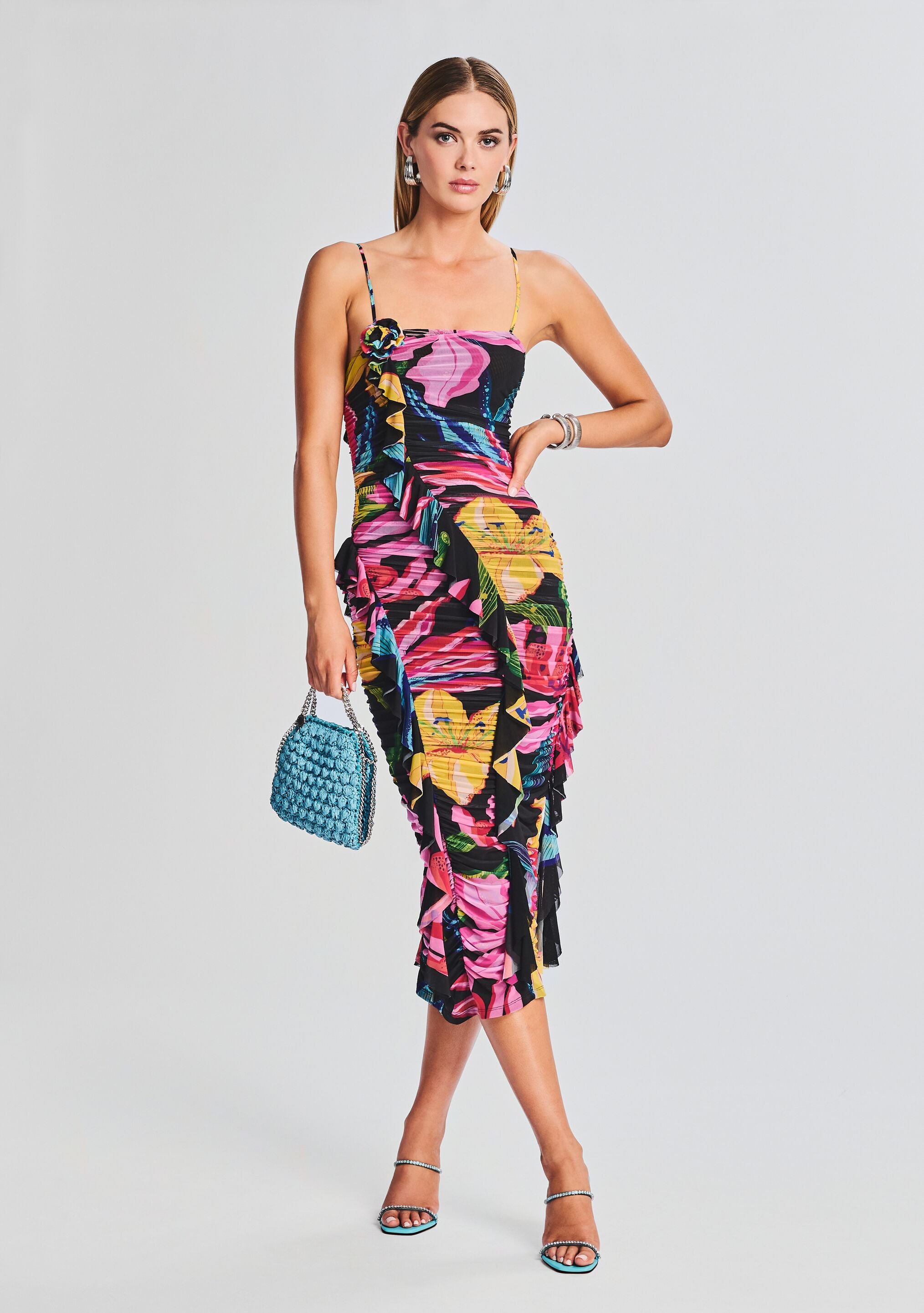 Chris Midi Dress-Cup Shy