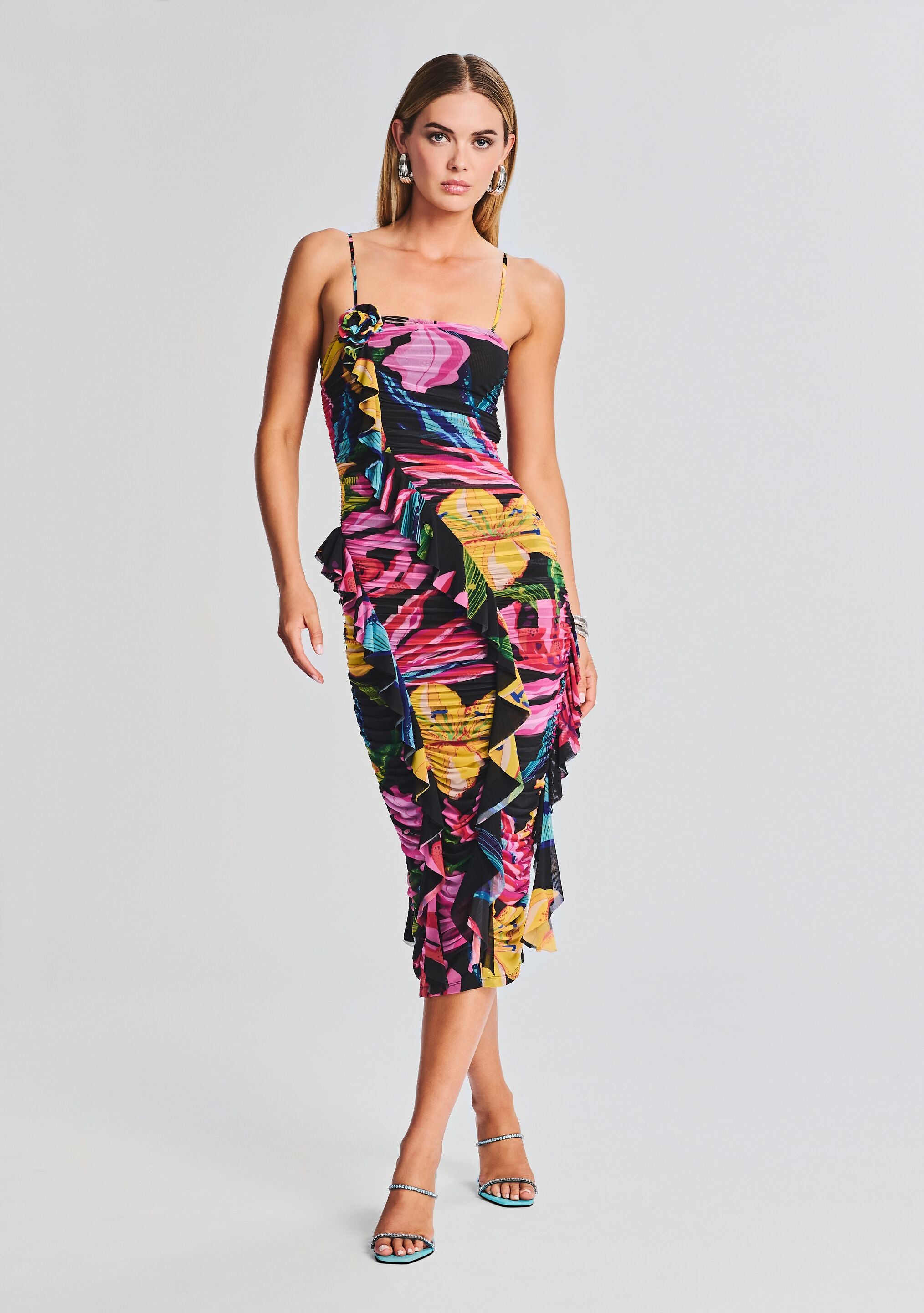 Chris Midi Dress-Cup Shy