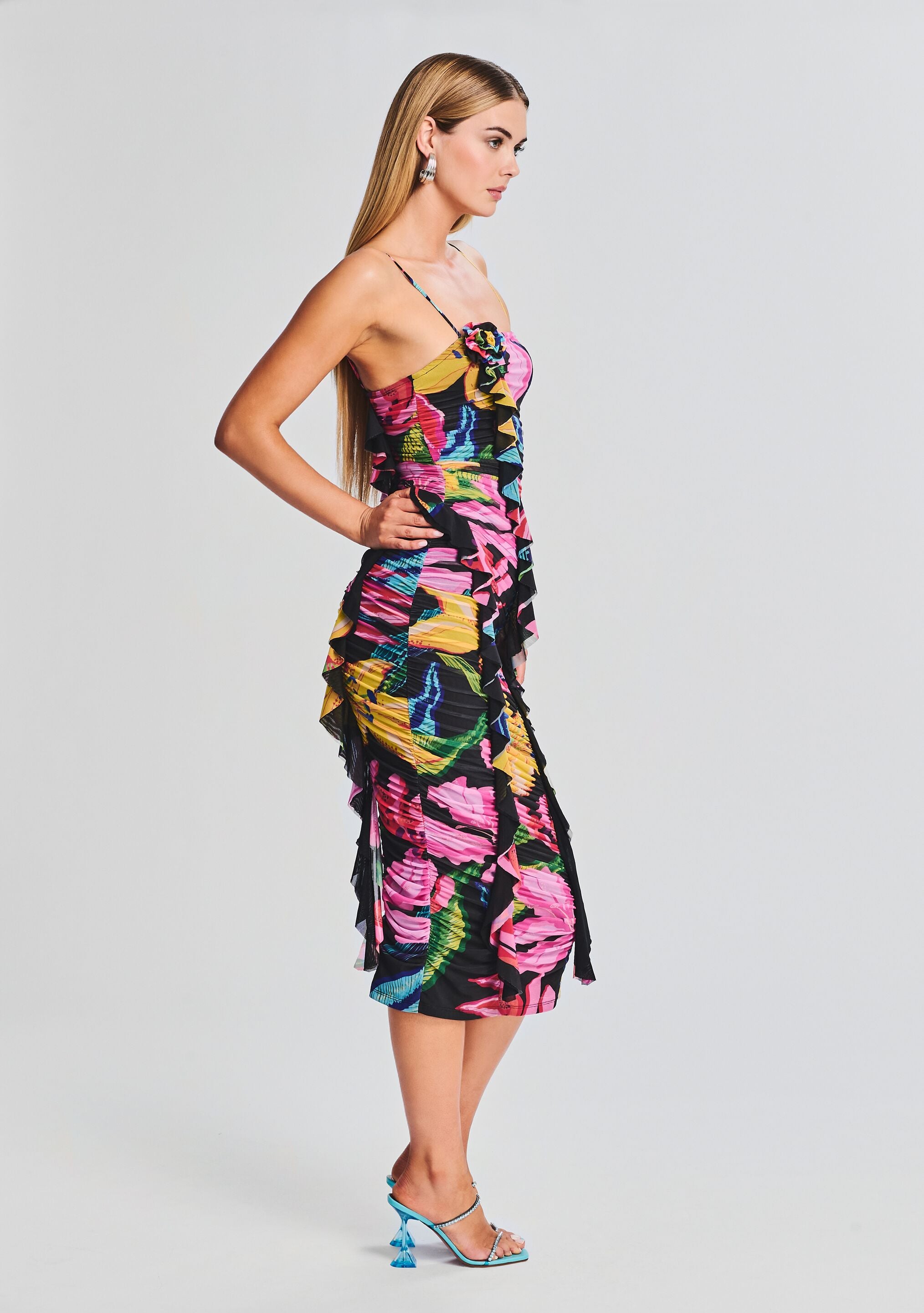 Chris Midi Dress-Cup Shy
