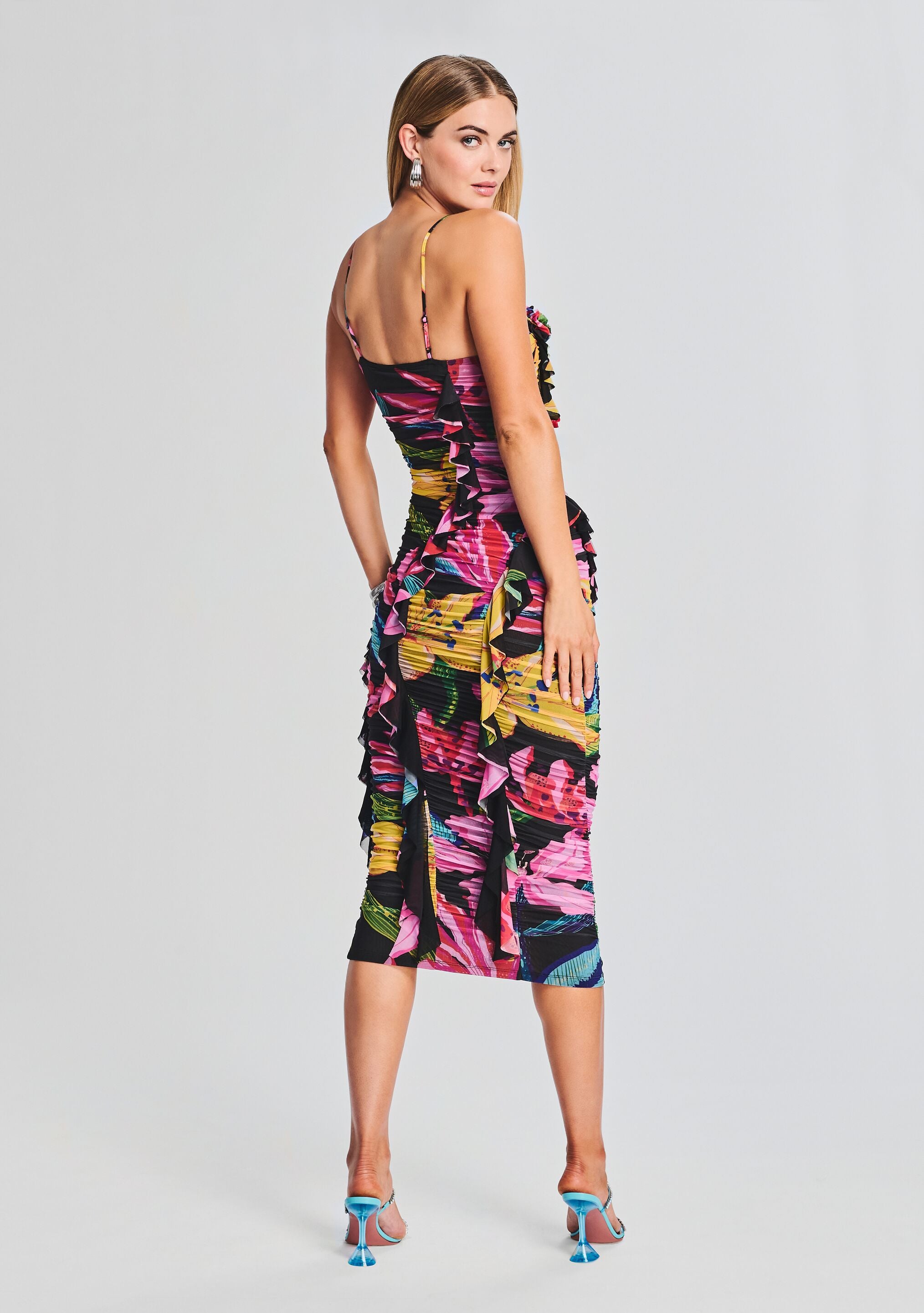 Chris Midi Dress-Cup Shy