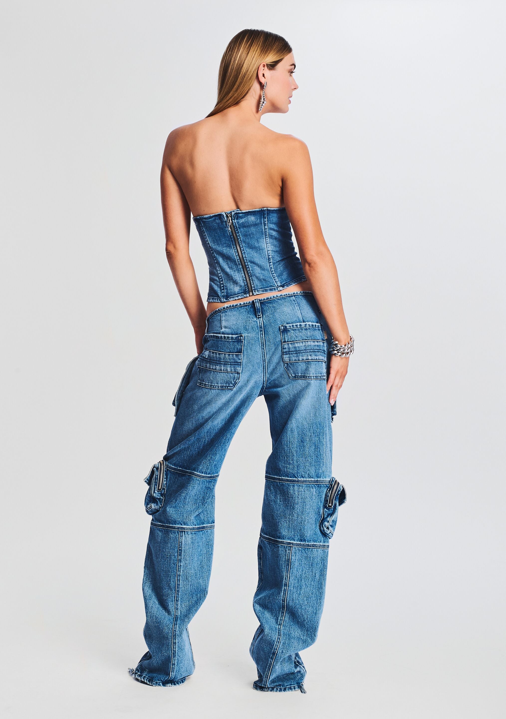 Allie Denim Top-Cup Shy