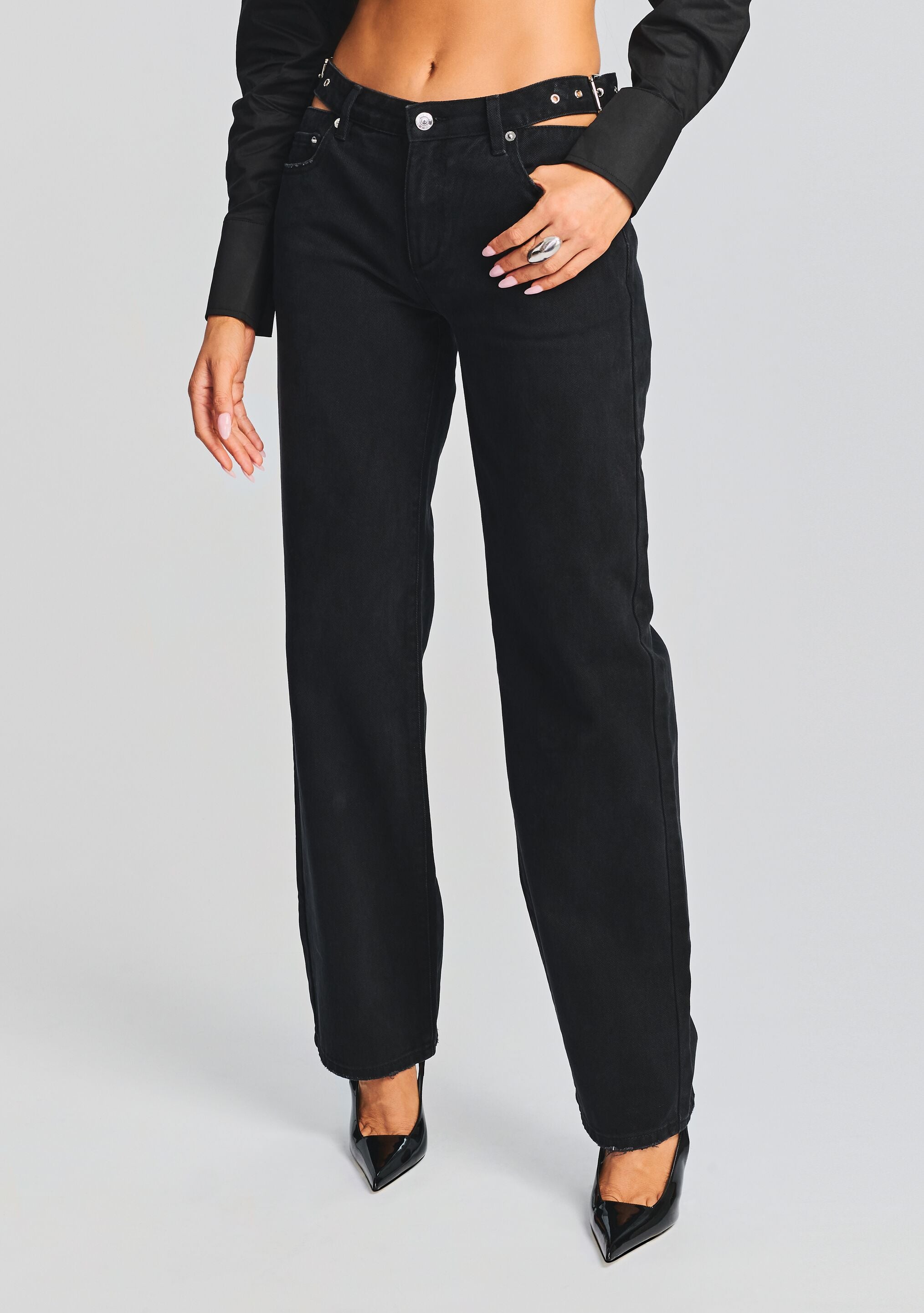 Christy Straight Leg Jean-Cup Shy