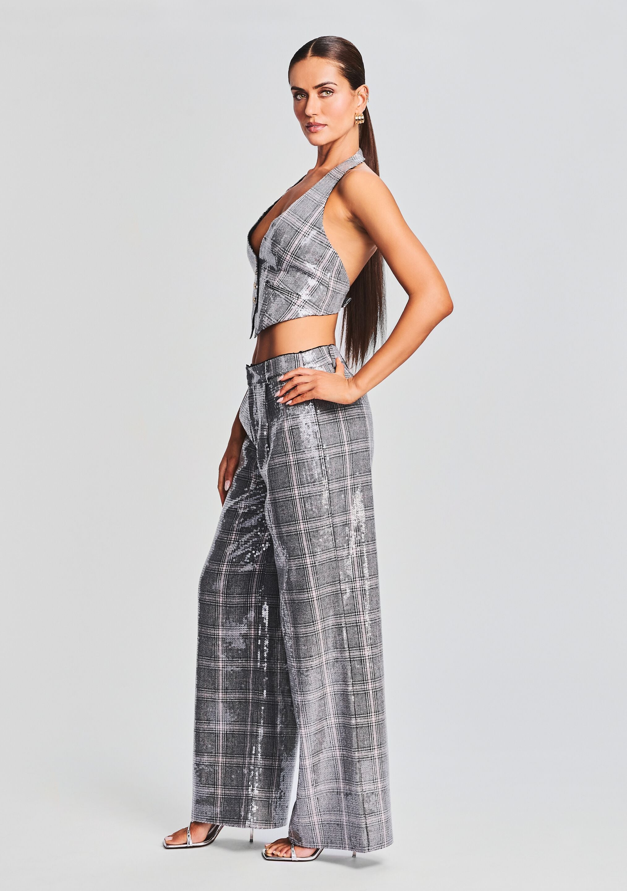 Haddy Sequin Vest-Cup Shy