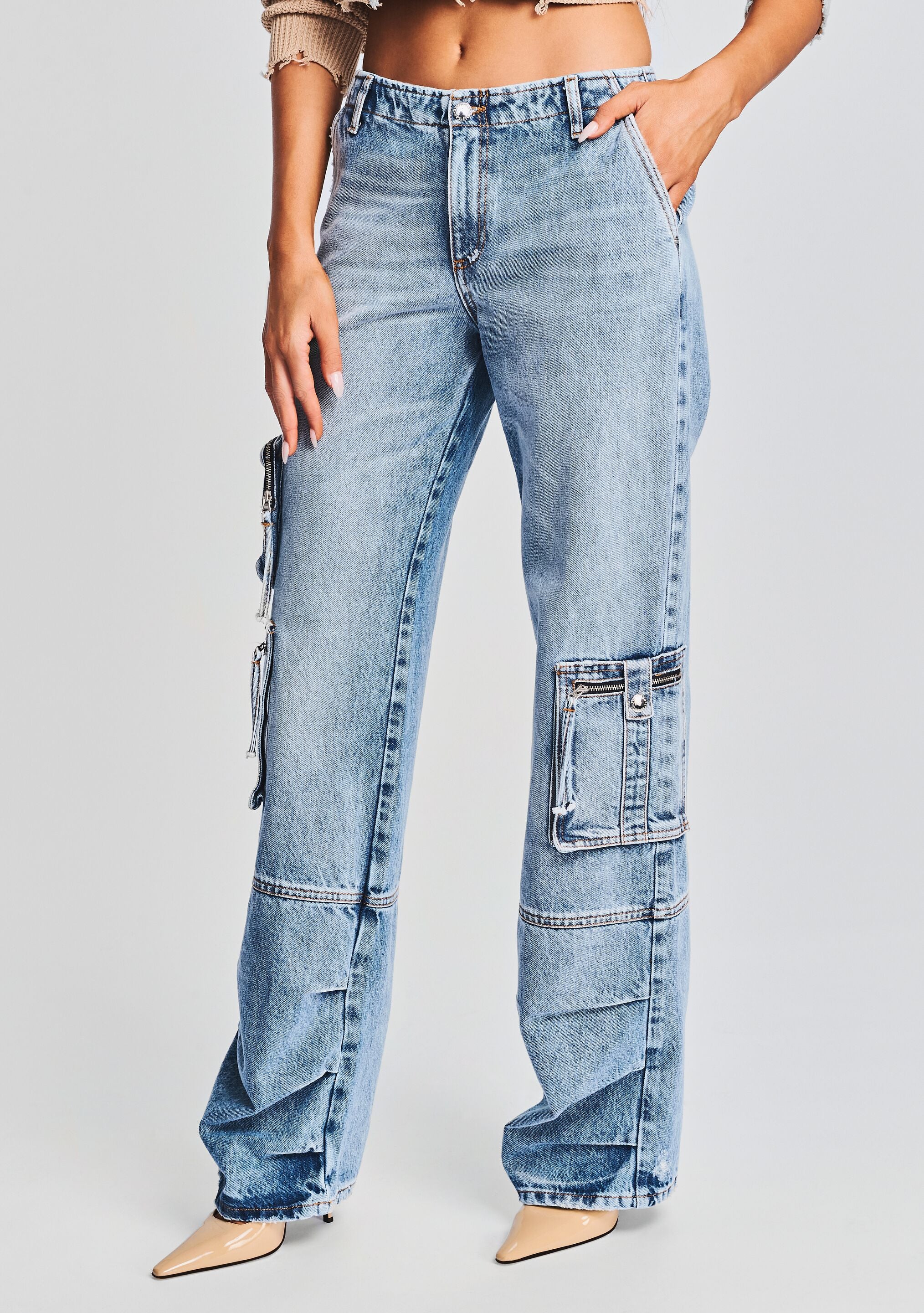 Callum Denim Pant-Cup Shy