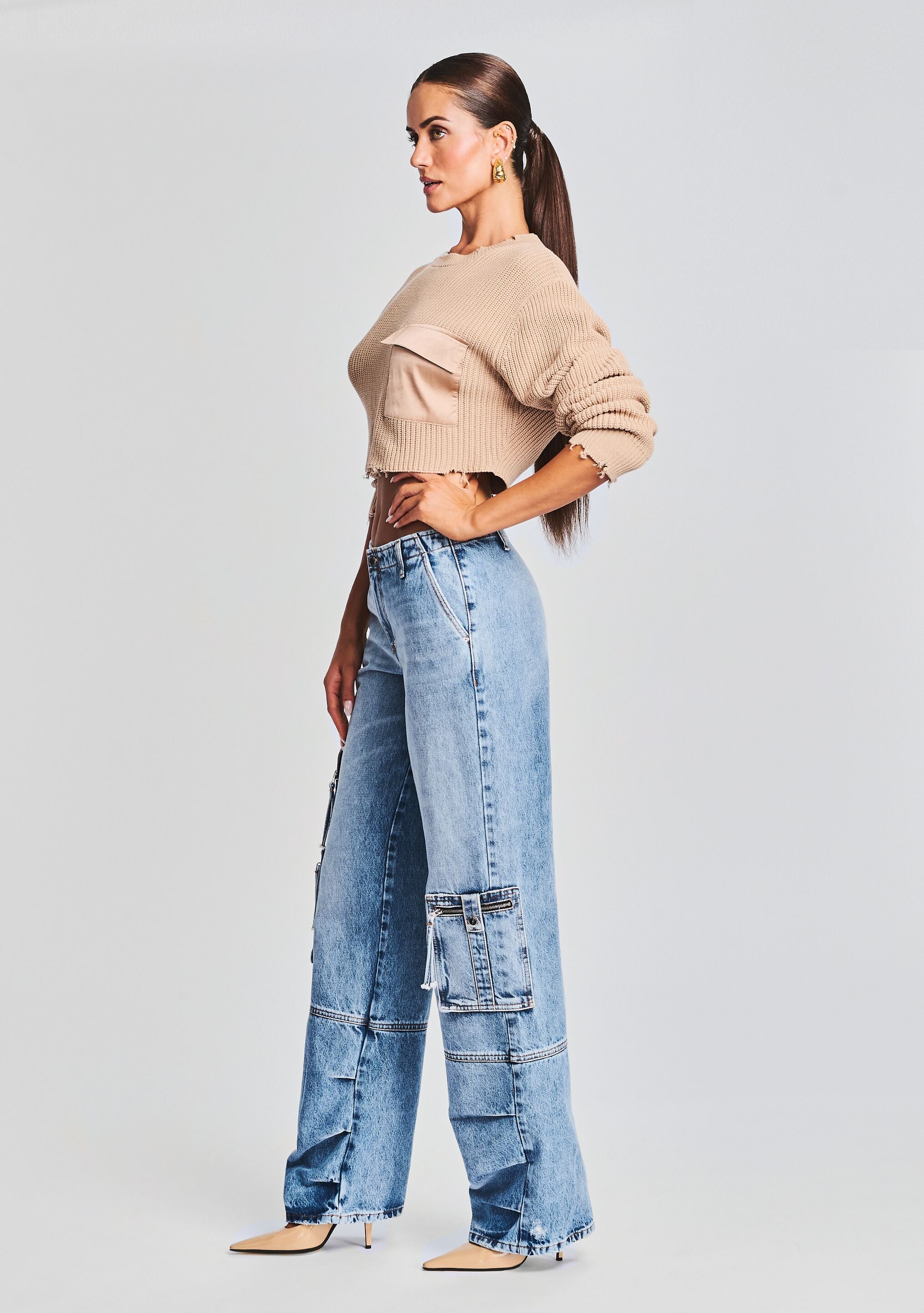 Callum Denim Pant-Cup Shy