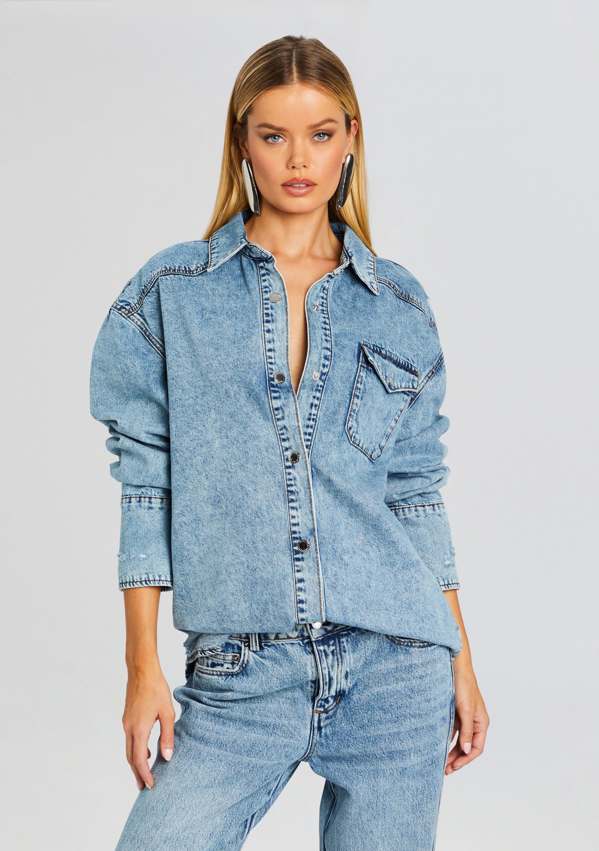 Denise Denim Shirt-Cup Shy
