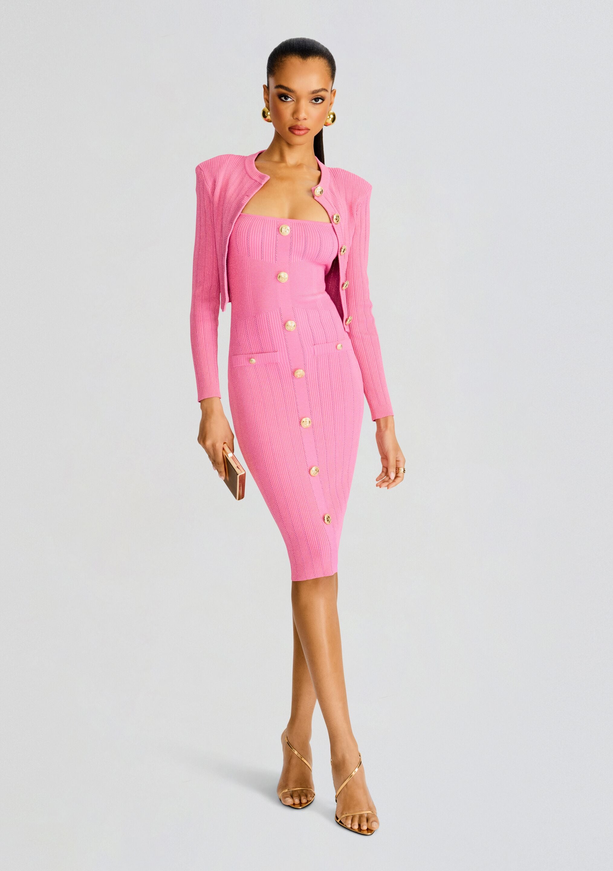 Laney Knit Dress-Cup Shy