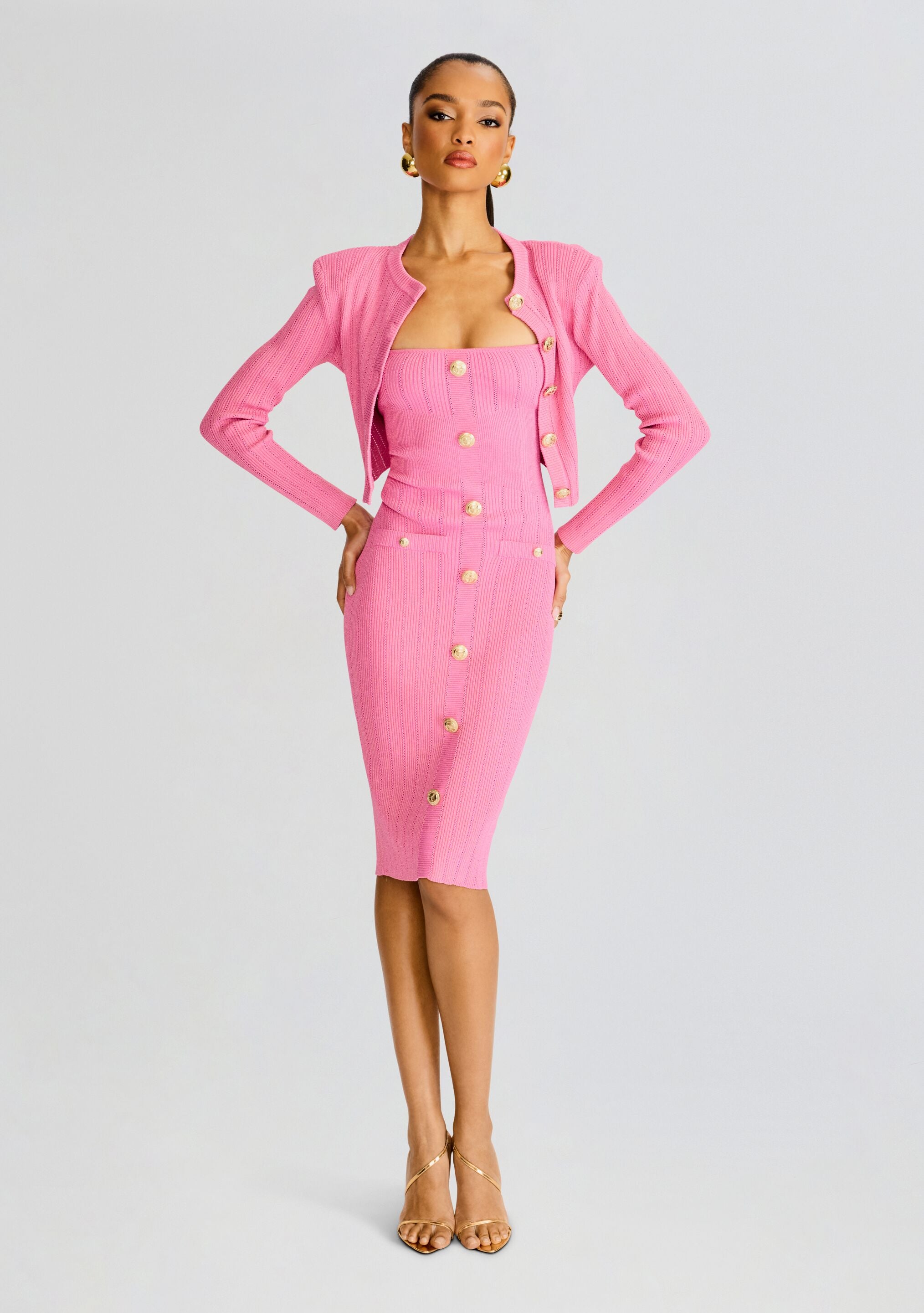 Laney Knit Dress-Cup Shy