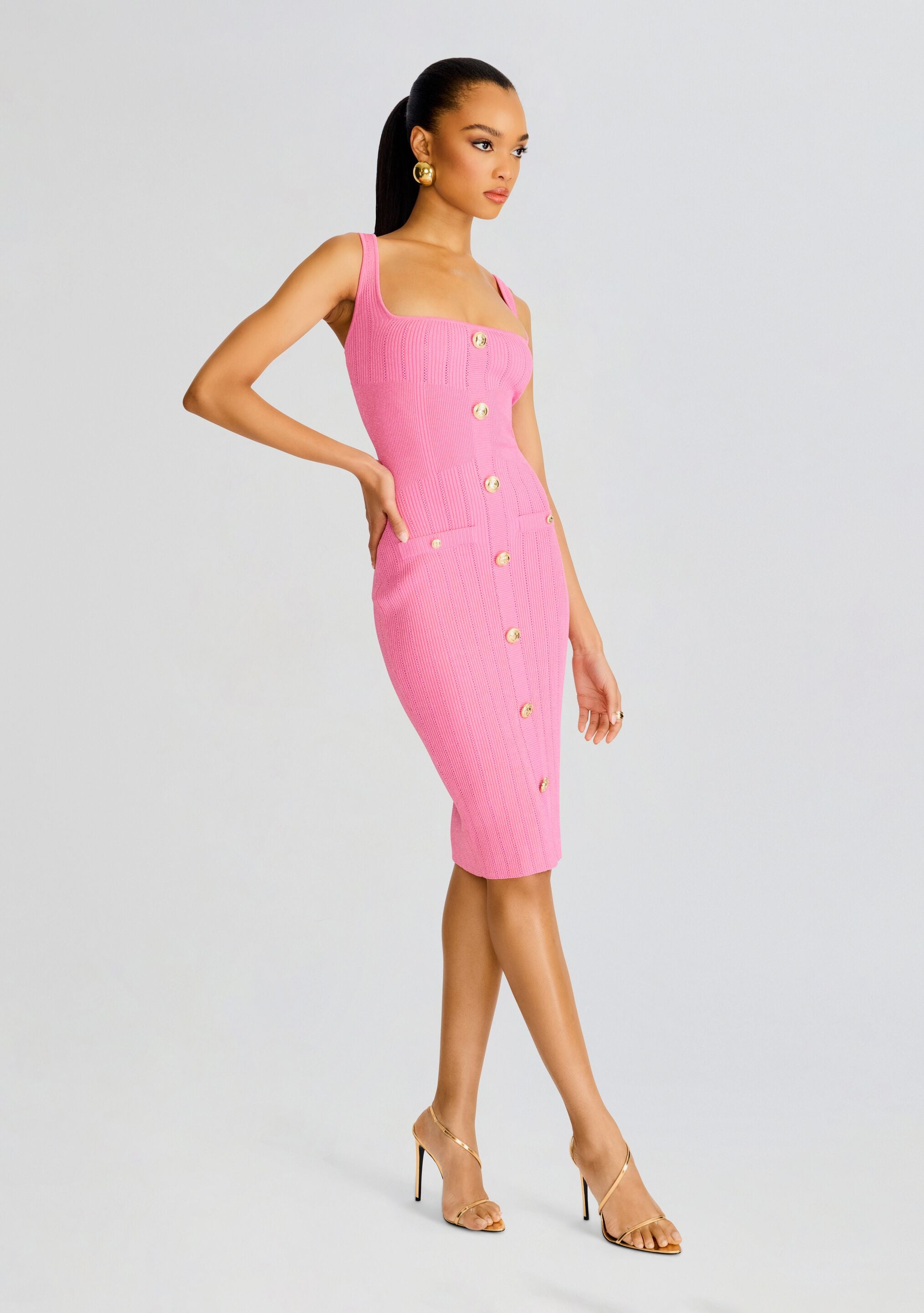 Laney Knit Dress-Cup Shy