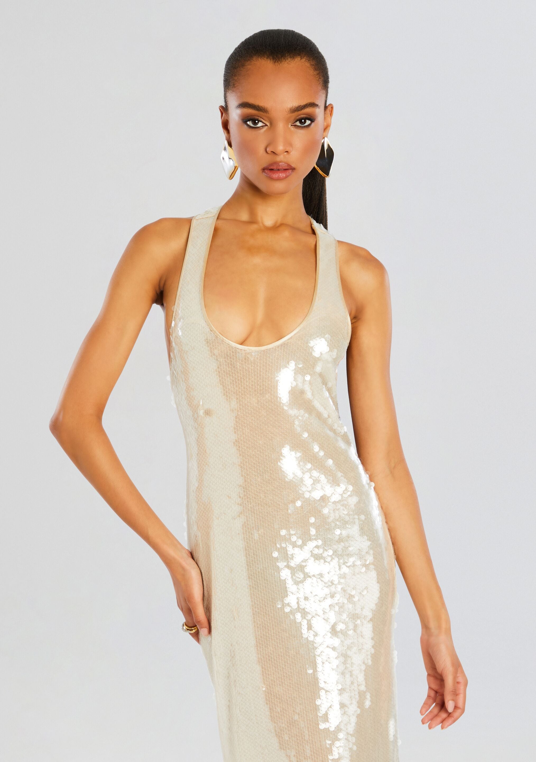 Bella Sequin Dress-Cup Shy