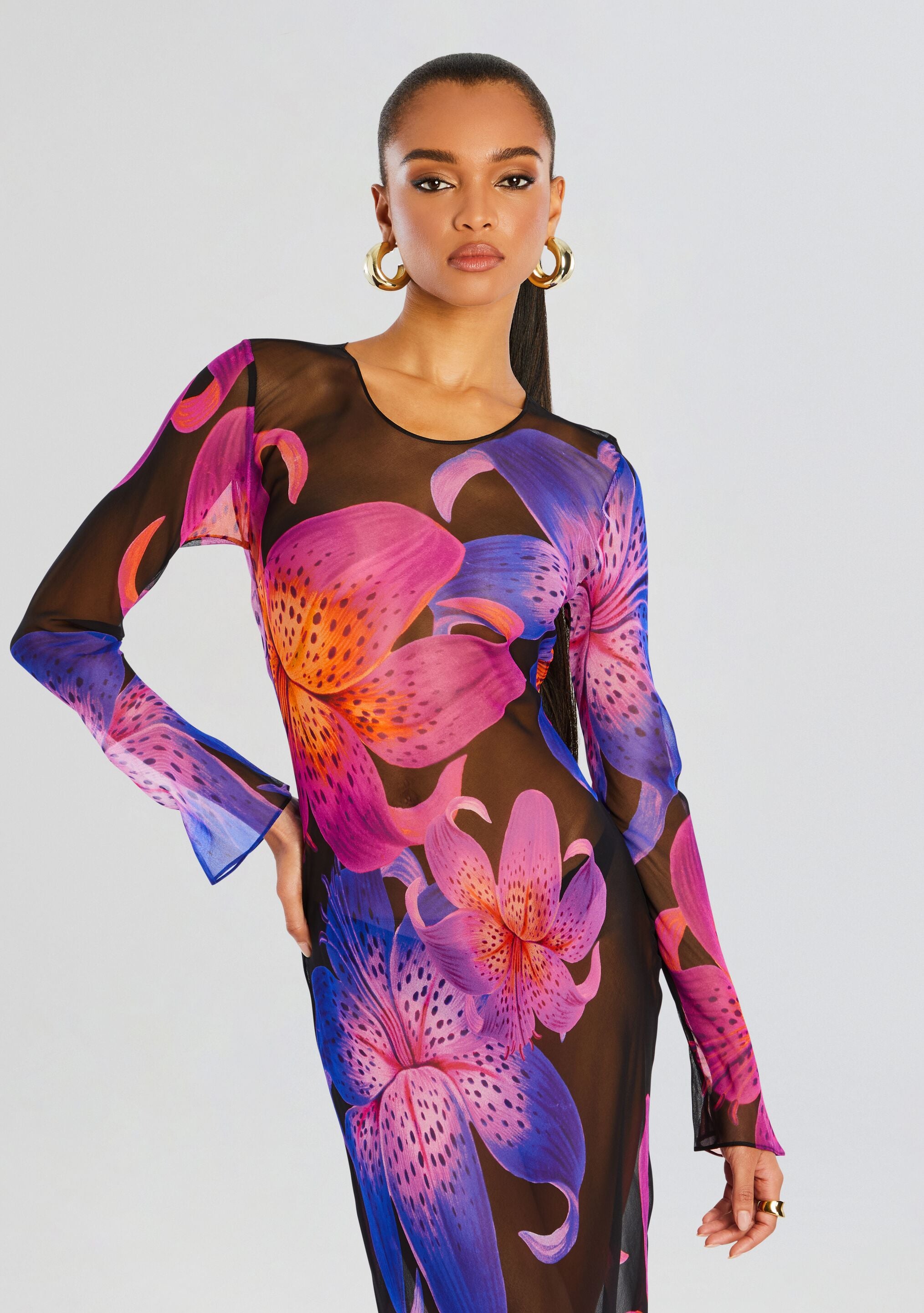 Vienna Silk Dress-Cup Shy