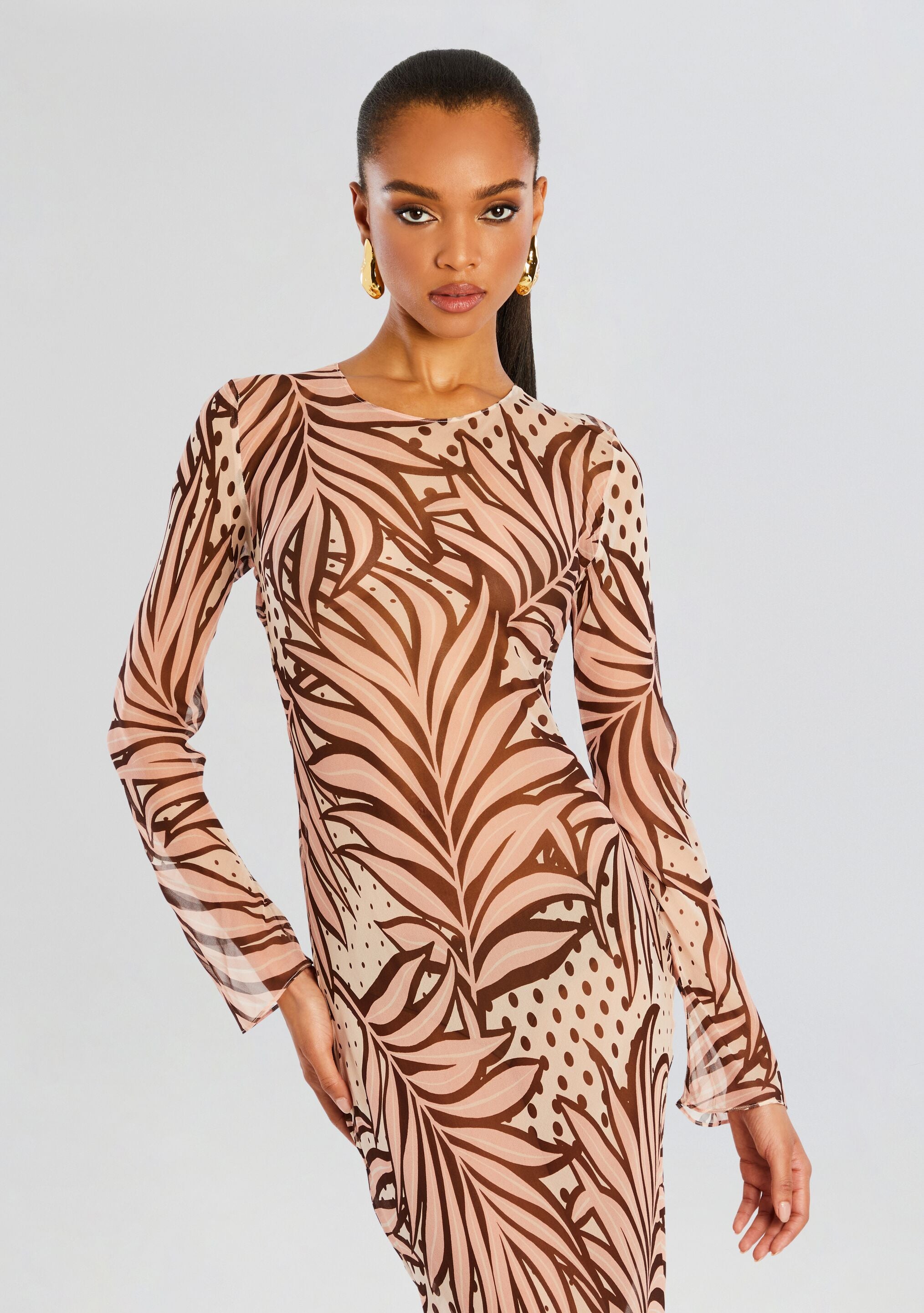Vienna Silk Dress-Cup Shy