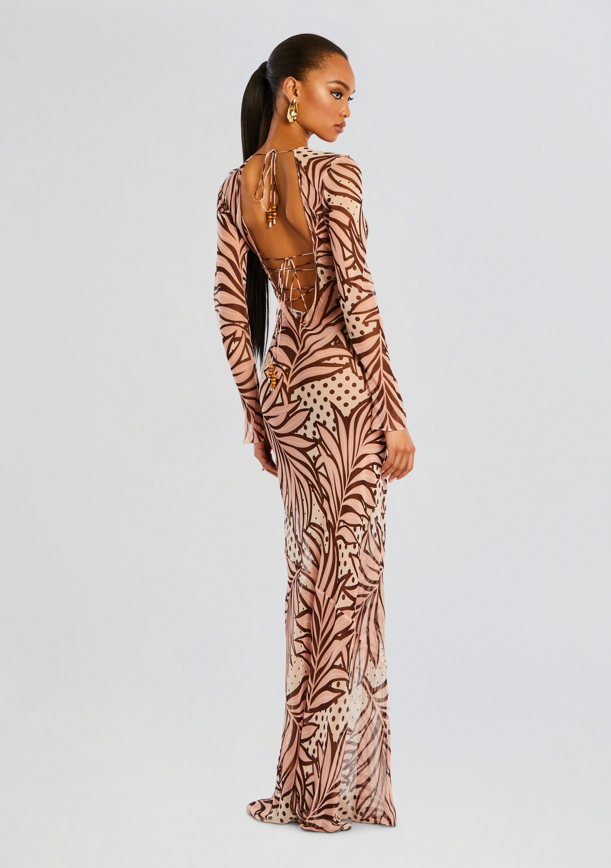 Vienna Silk Dress-Cup Shy