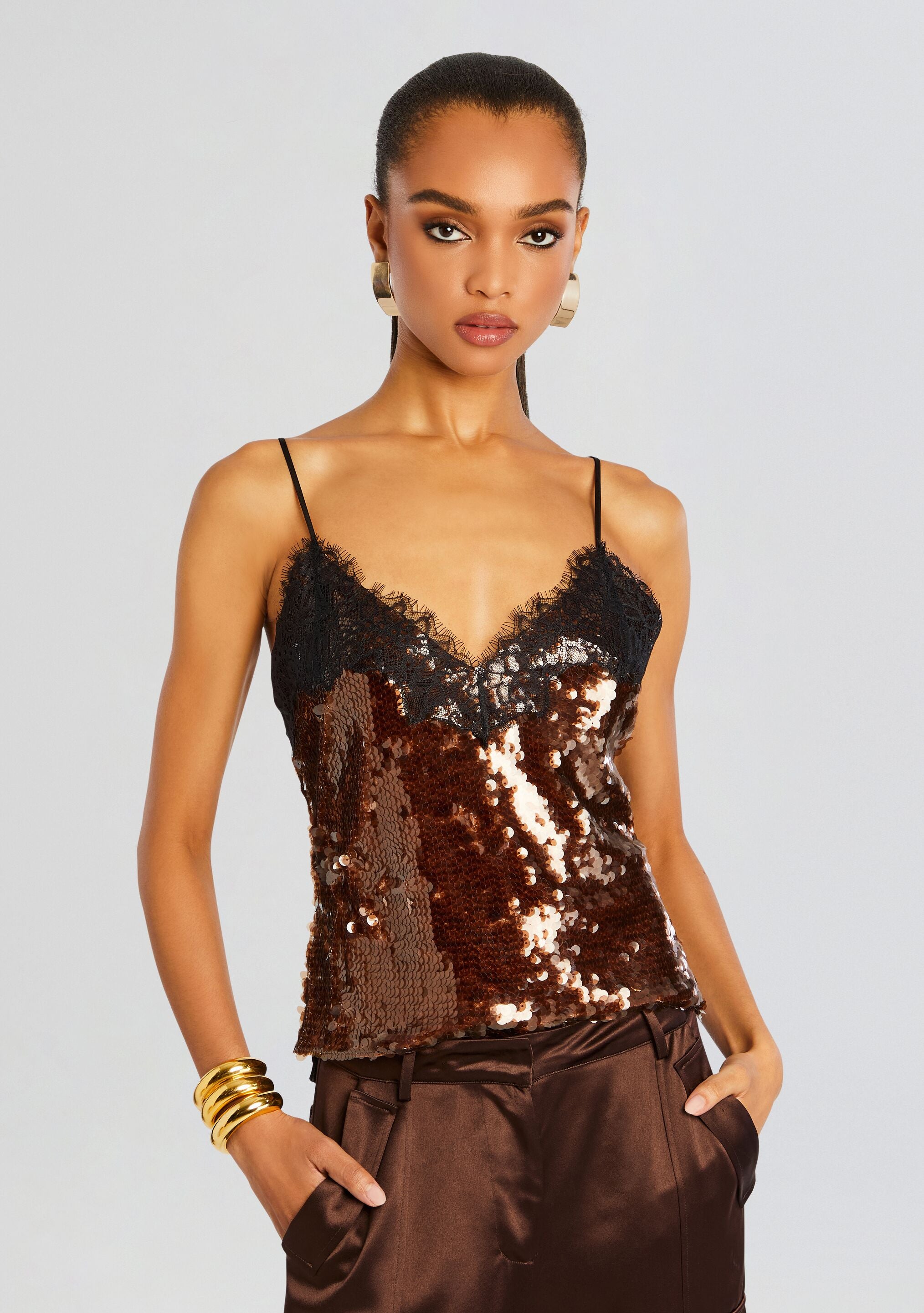 Danna Sequin Top-Cup Shy