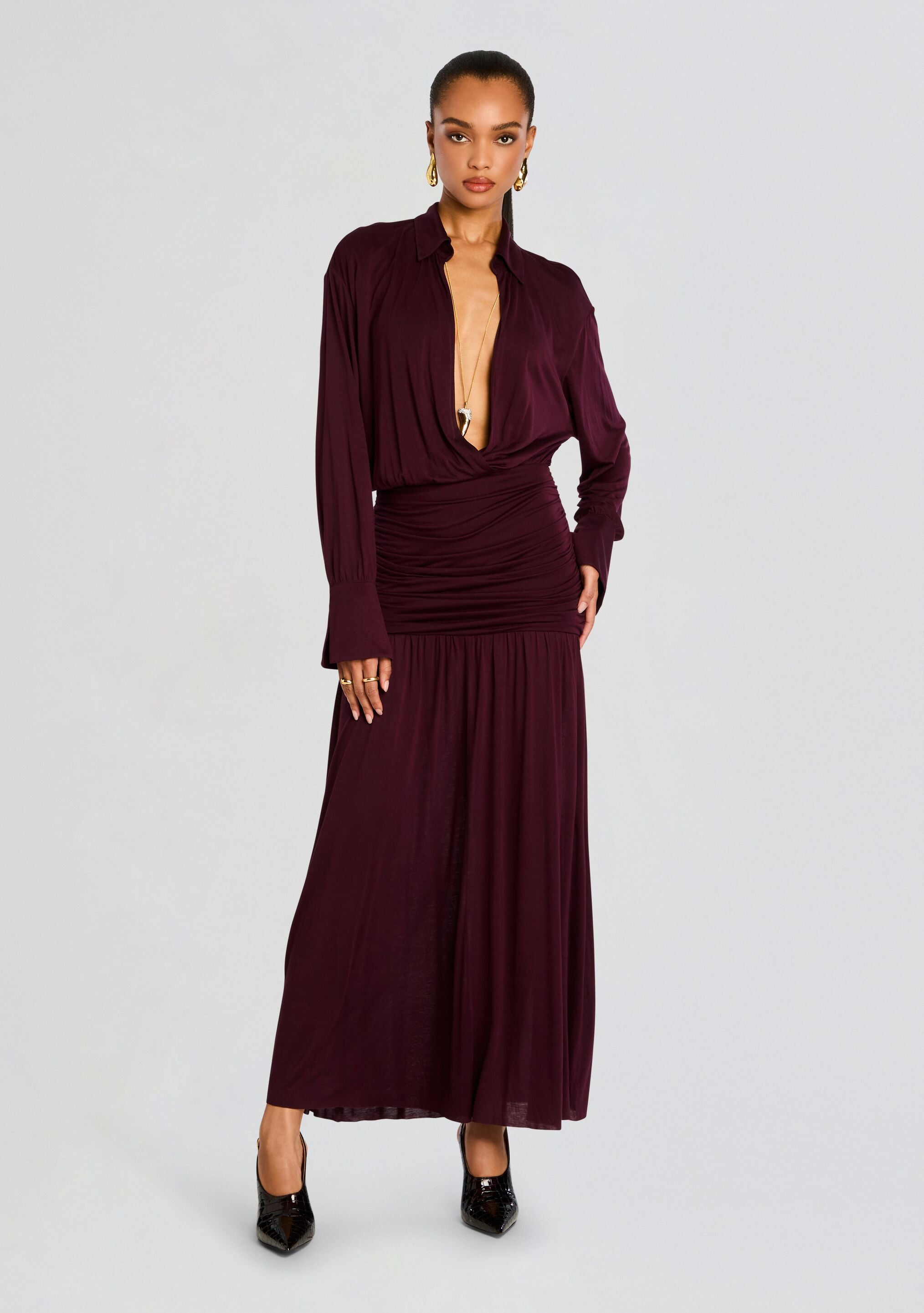 Farah Maxi Dress-Cup Shy