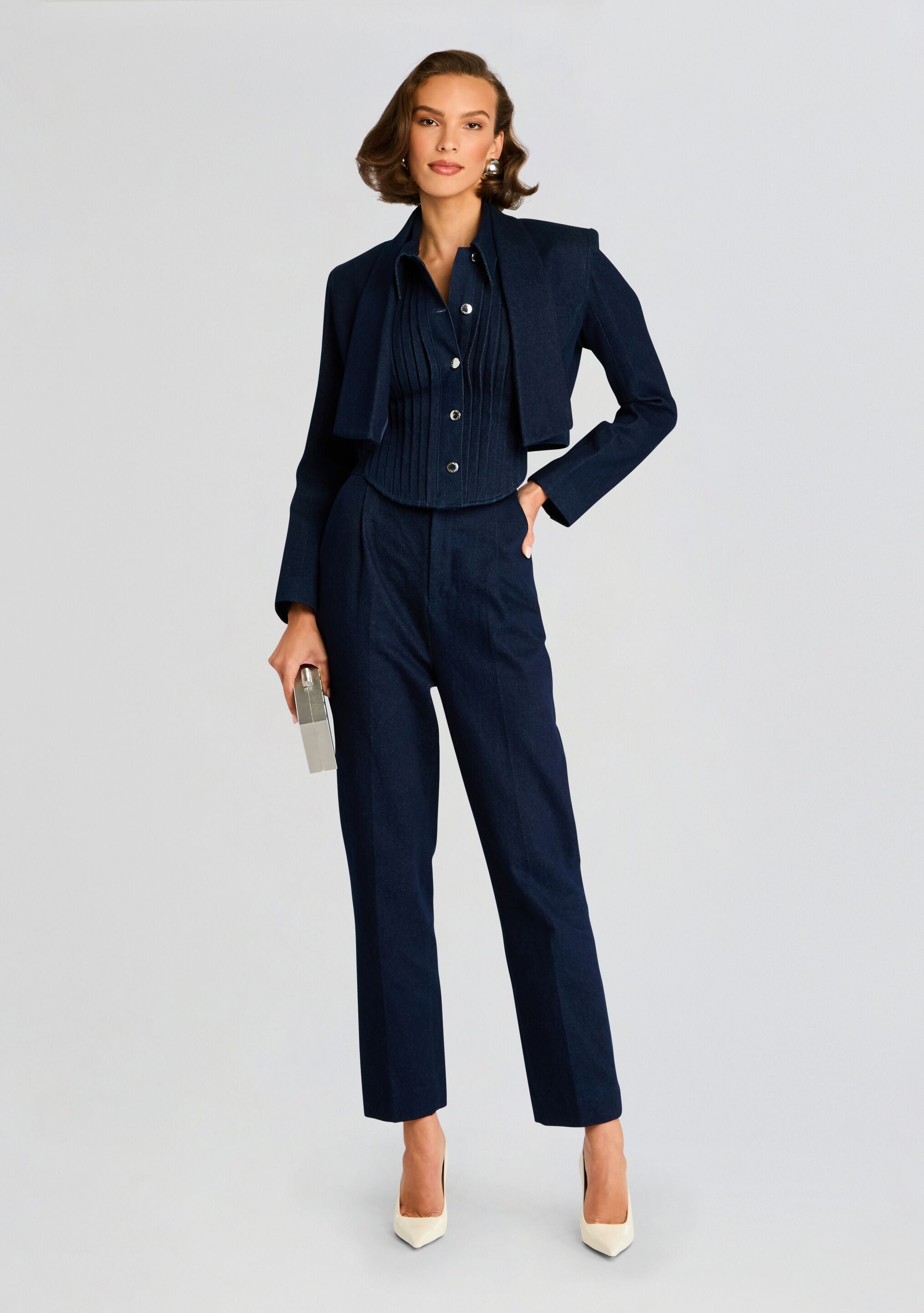 Clara Denim Blazer-Cup Shy