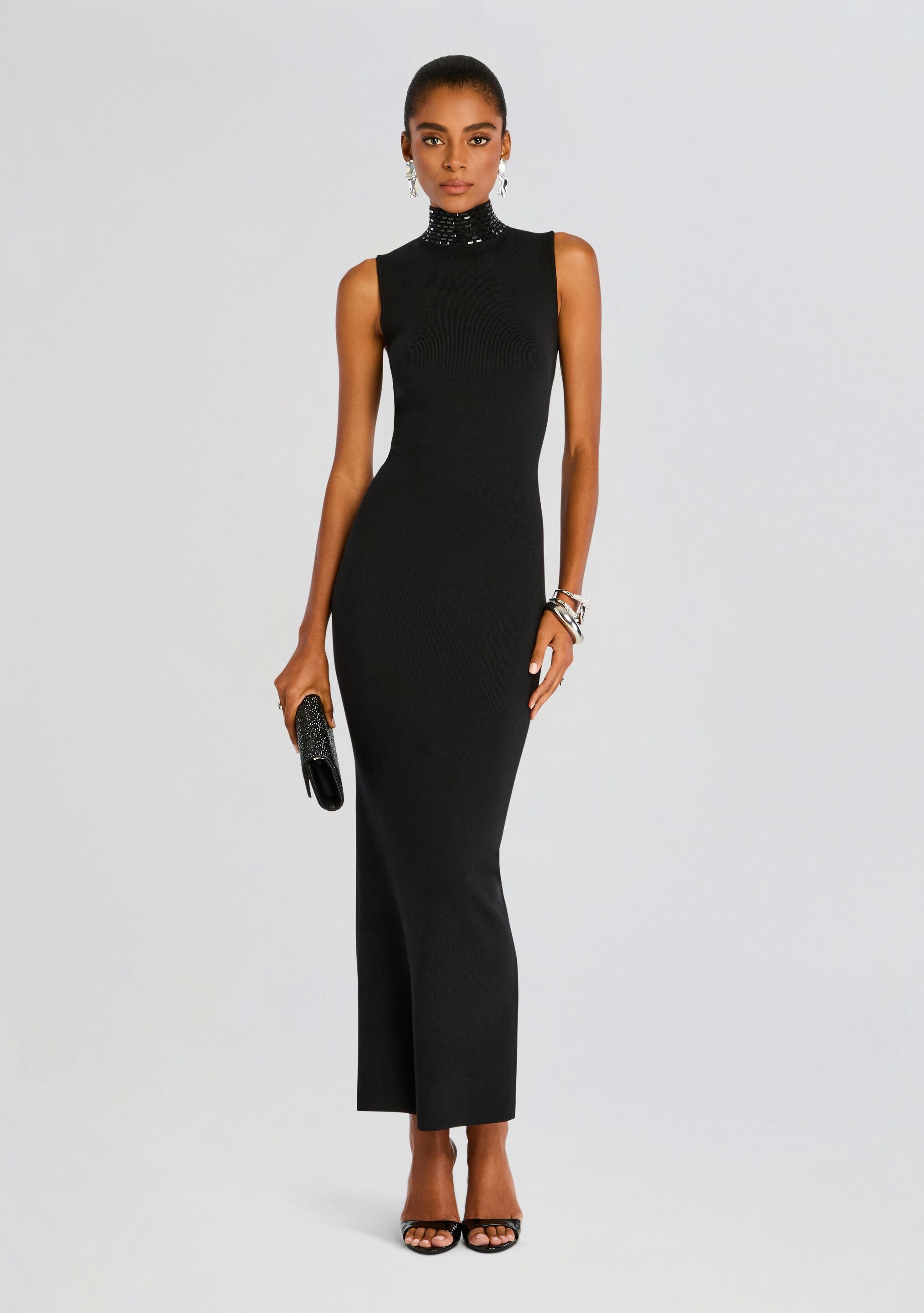 Envy Embellished Knit Dress-Cup Shy