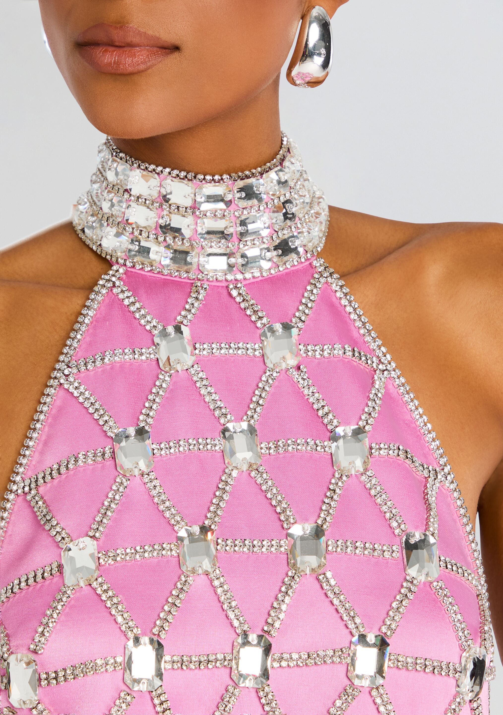 Shirley Crystal Dress-Cup Shy