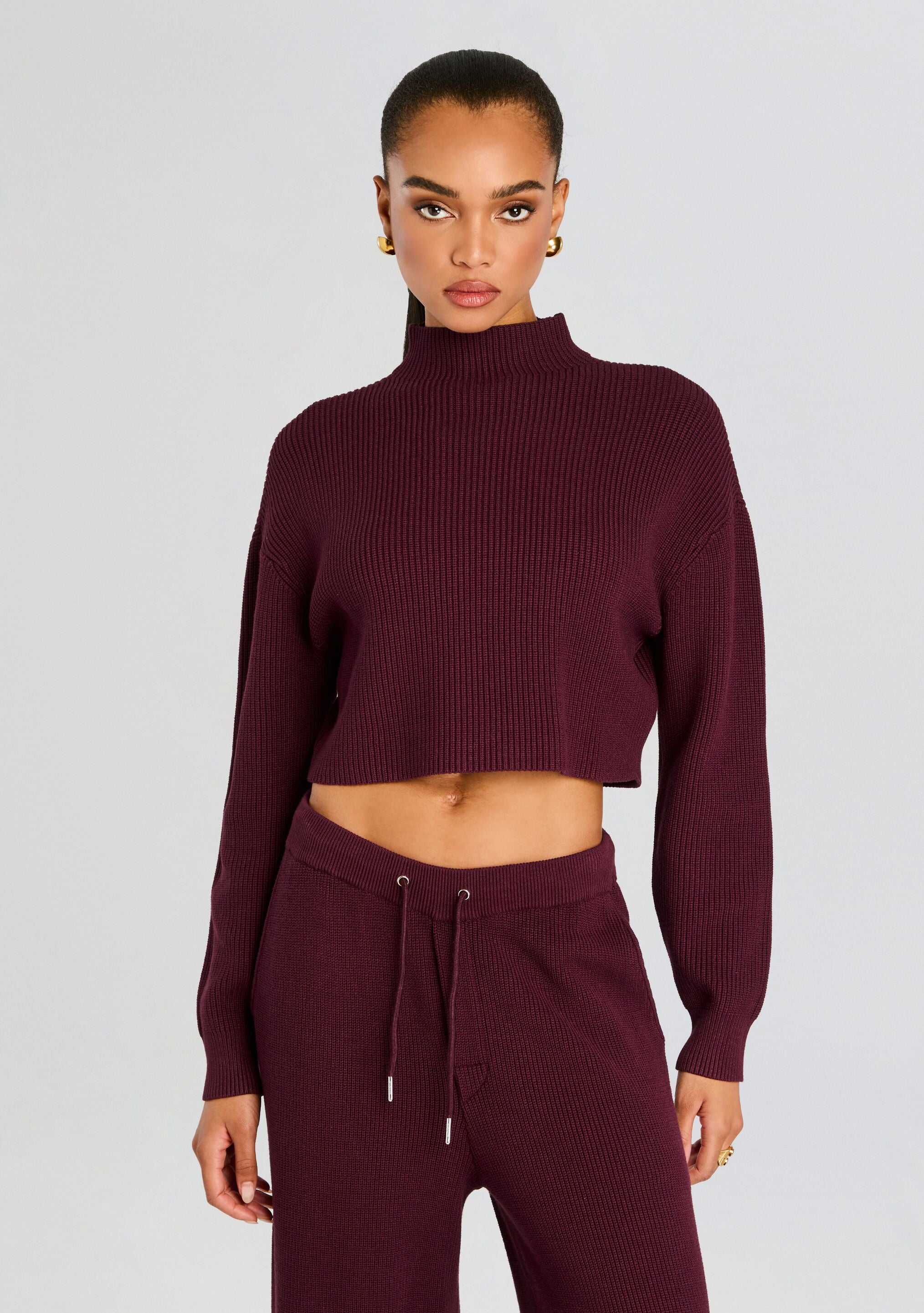 Carmen Mid Cropped Sweater-Cup Shy