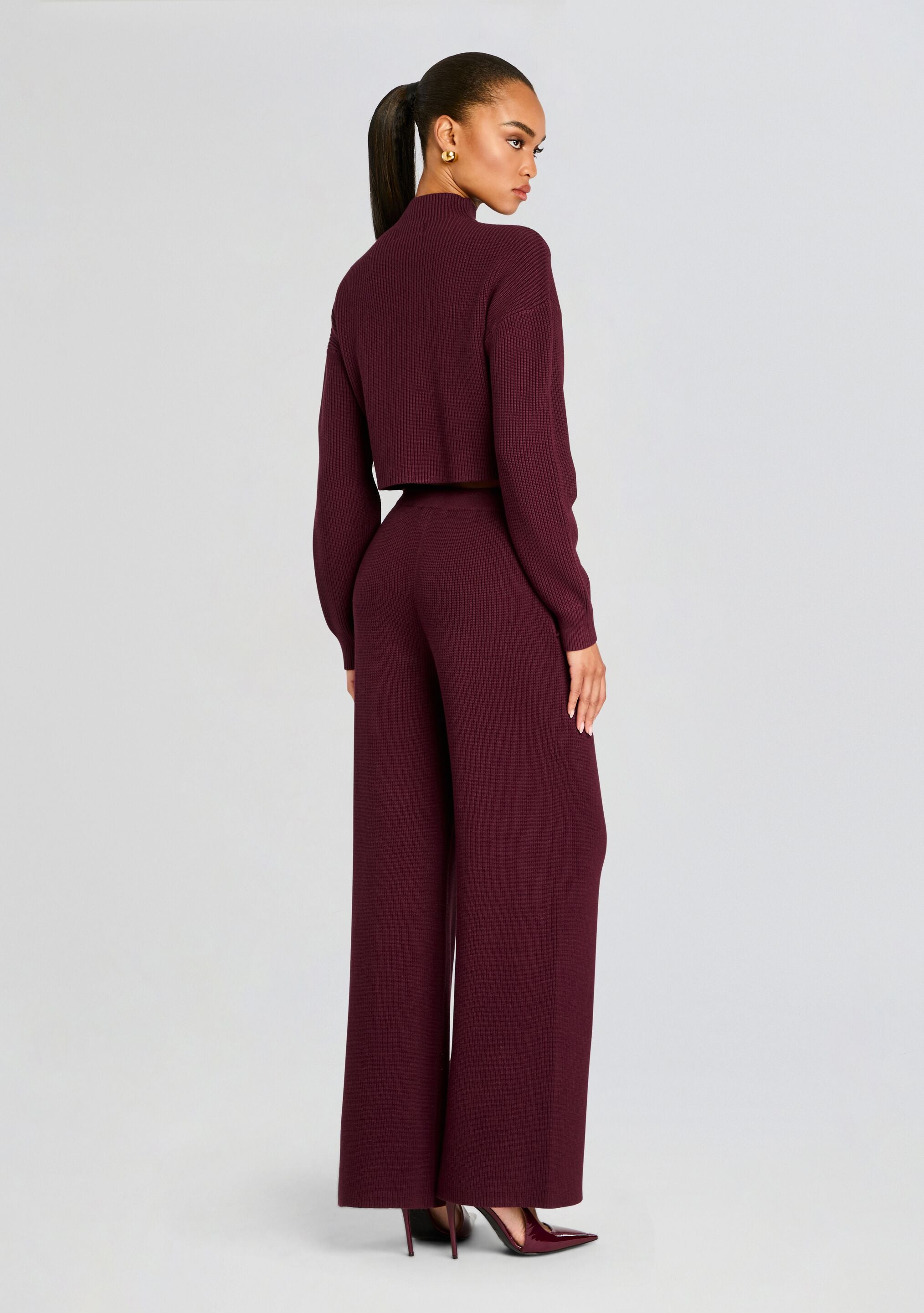 Carmen Mid Cropped Sweater-Cup Shy