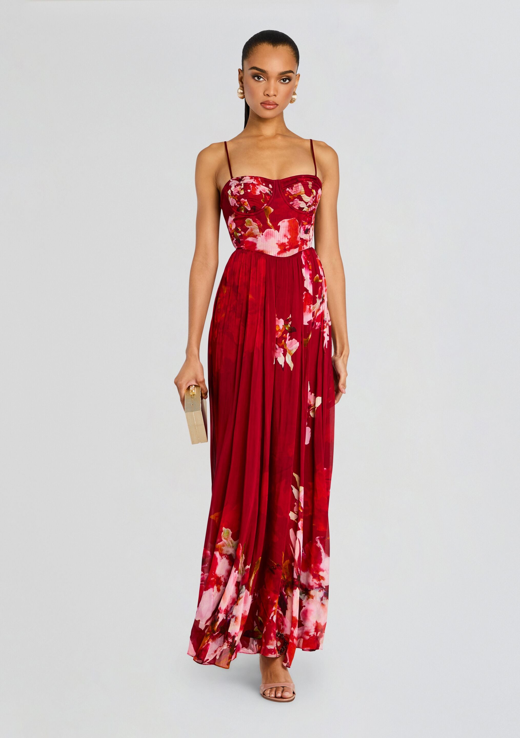 Tuhi Corseted Long Dress-Cup Shy