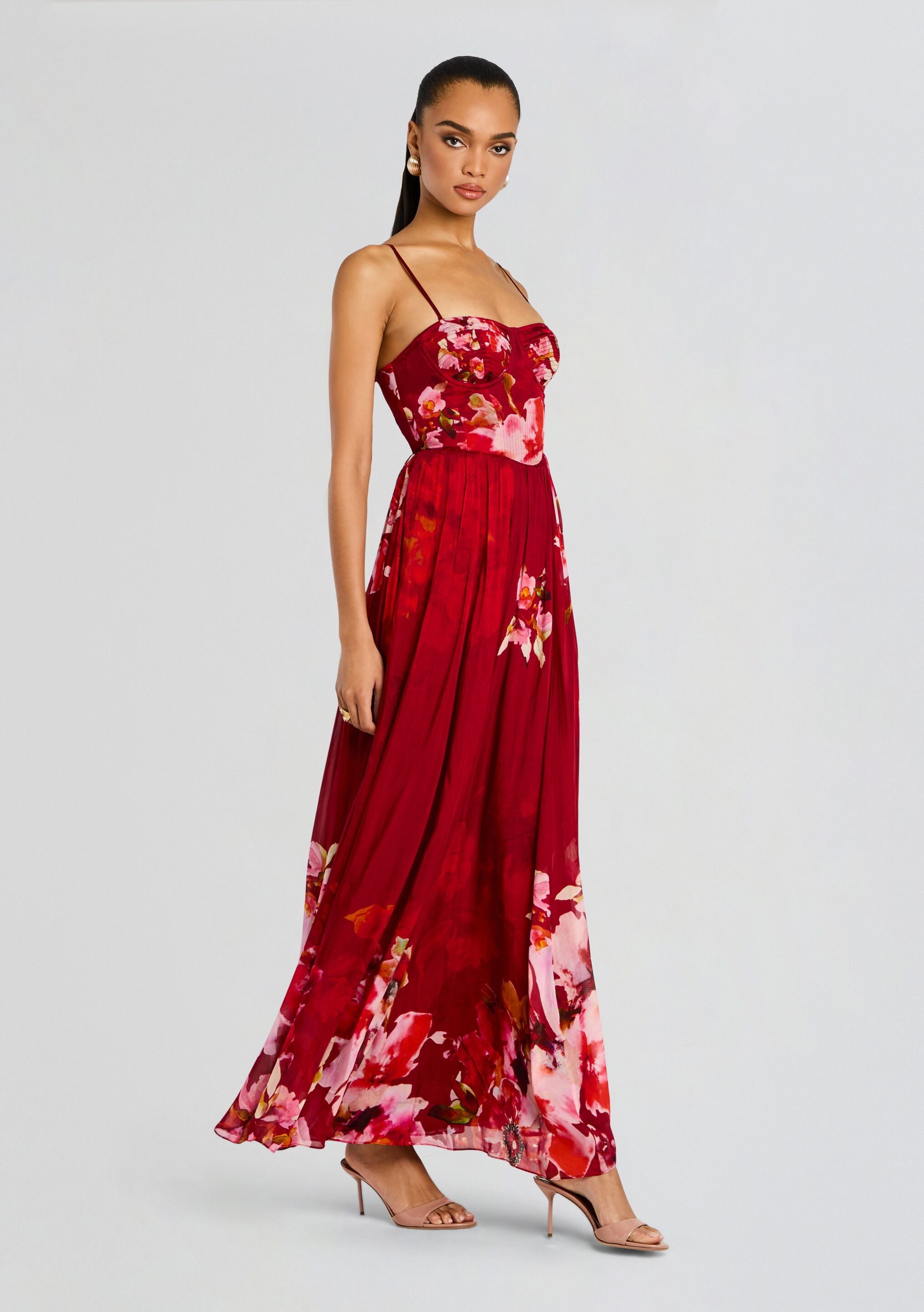 Tuhi Corseted Long Dress-Cup Shy