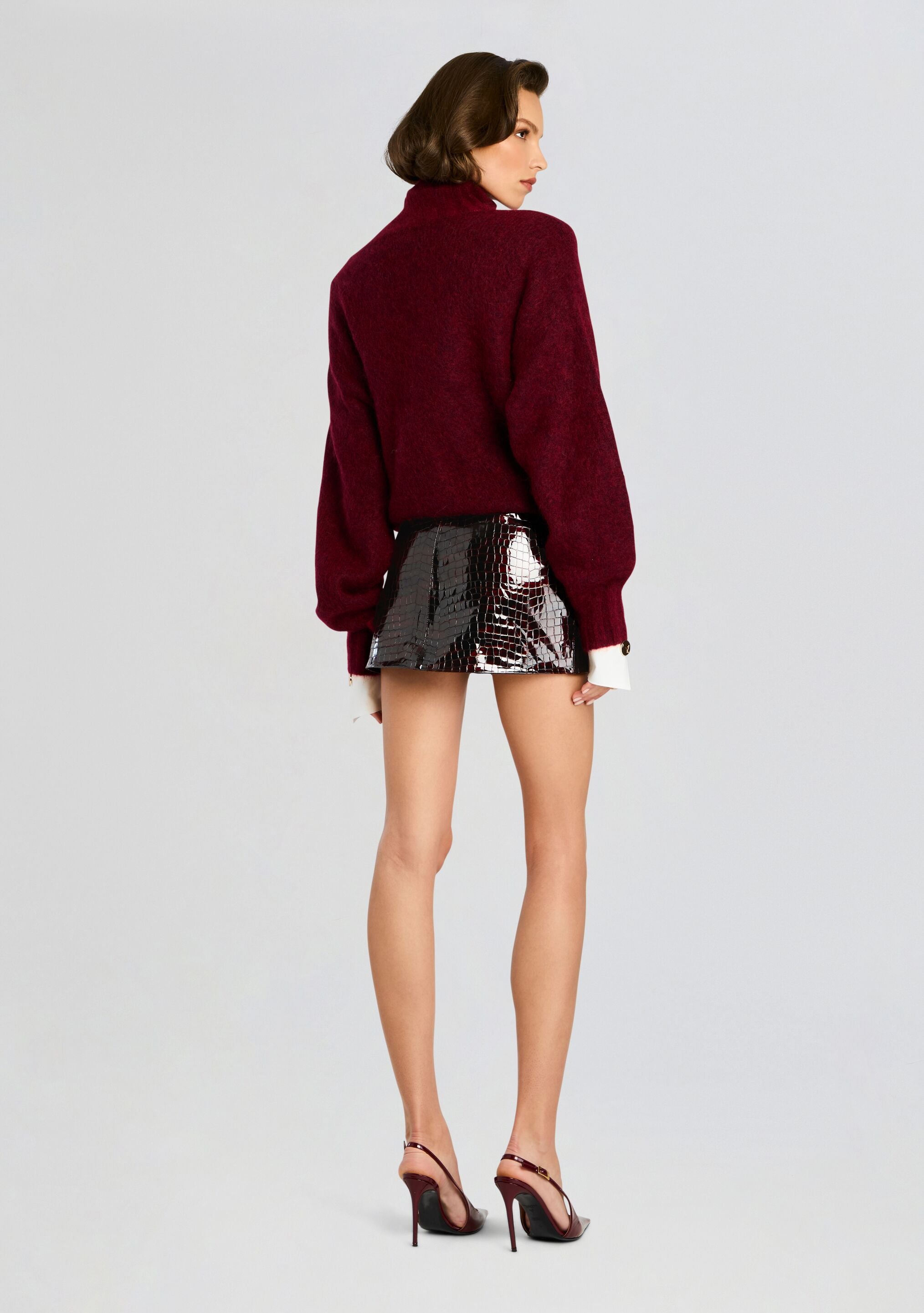 Camila Leather Skirt-Cup Shy