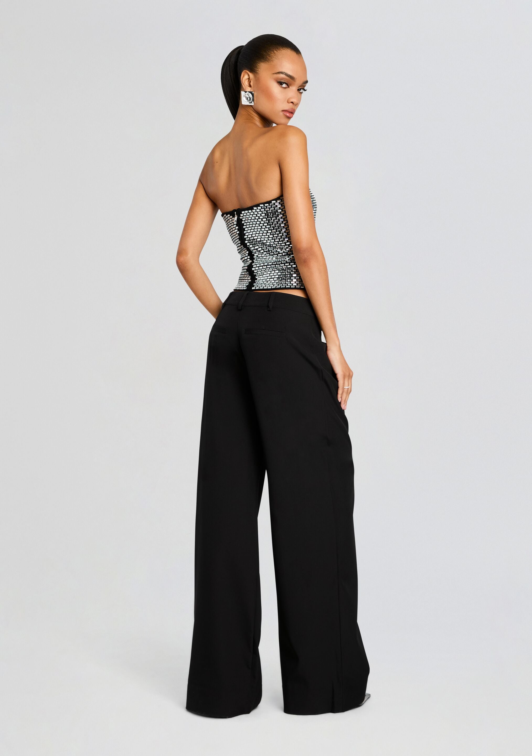 Valery Embellished Knit Top-Cup Shy