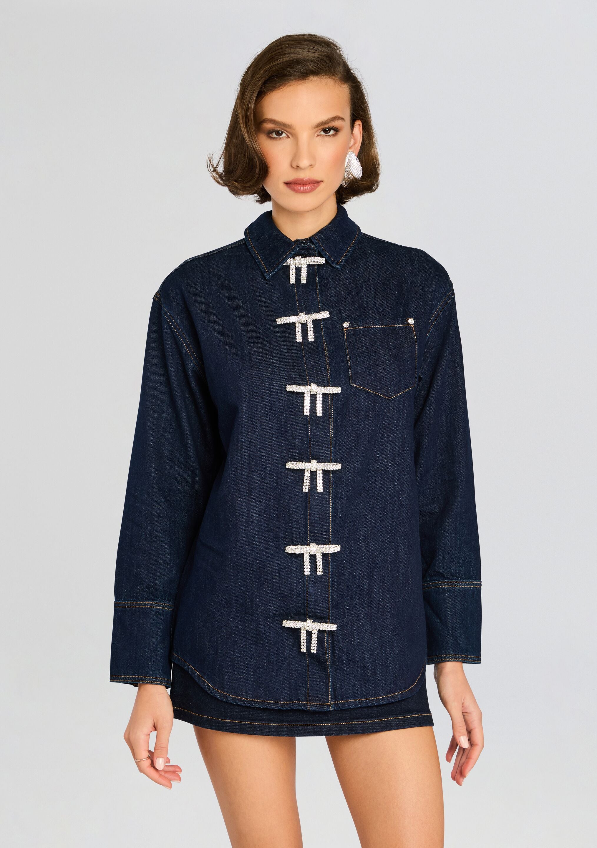 Hessa Denim Shirt-Cup Shy