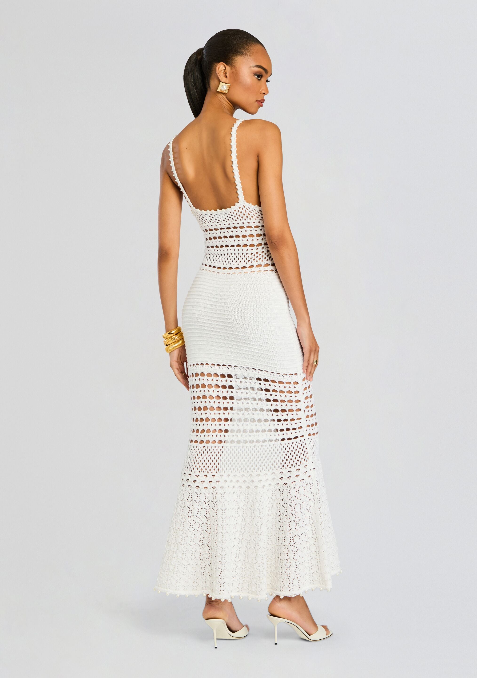 Belize Knit Crochet Dress-Cup Shy