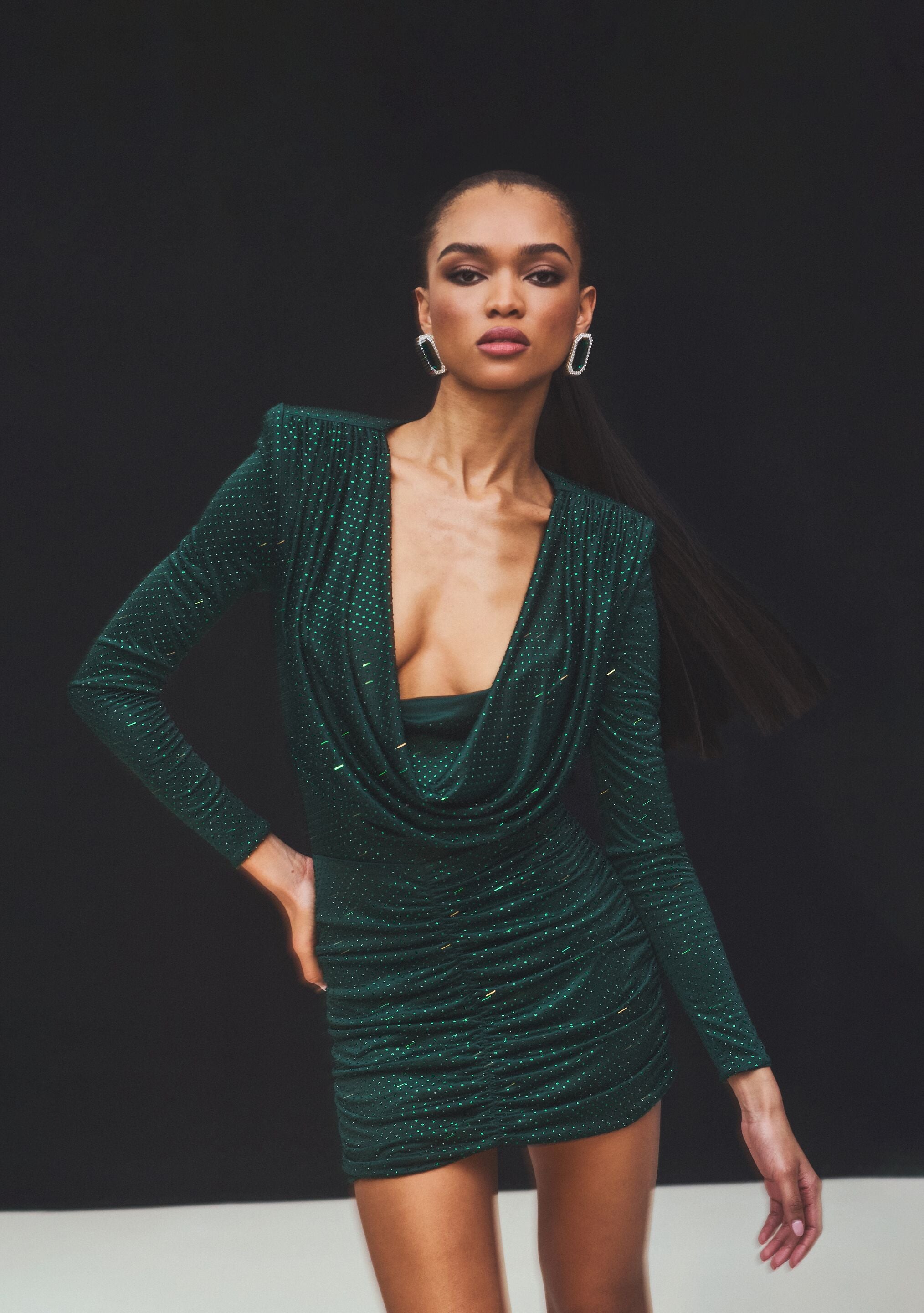 Alpine Embellished Dress-Cup Shy