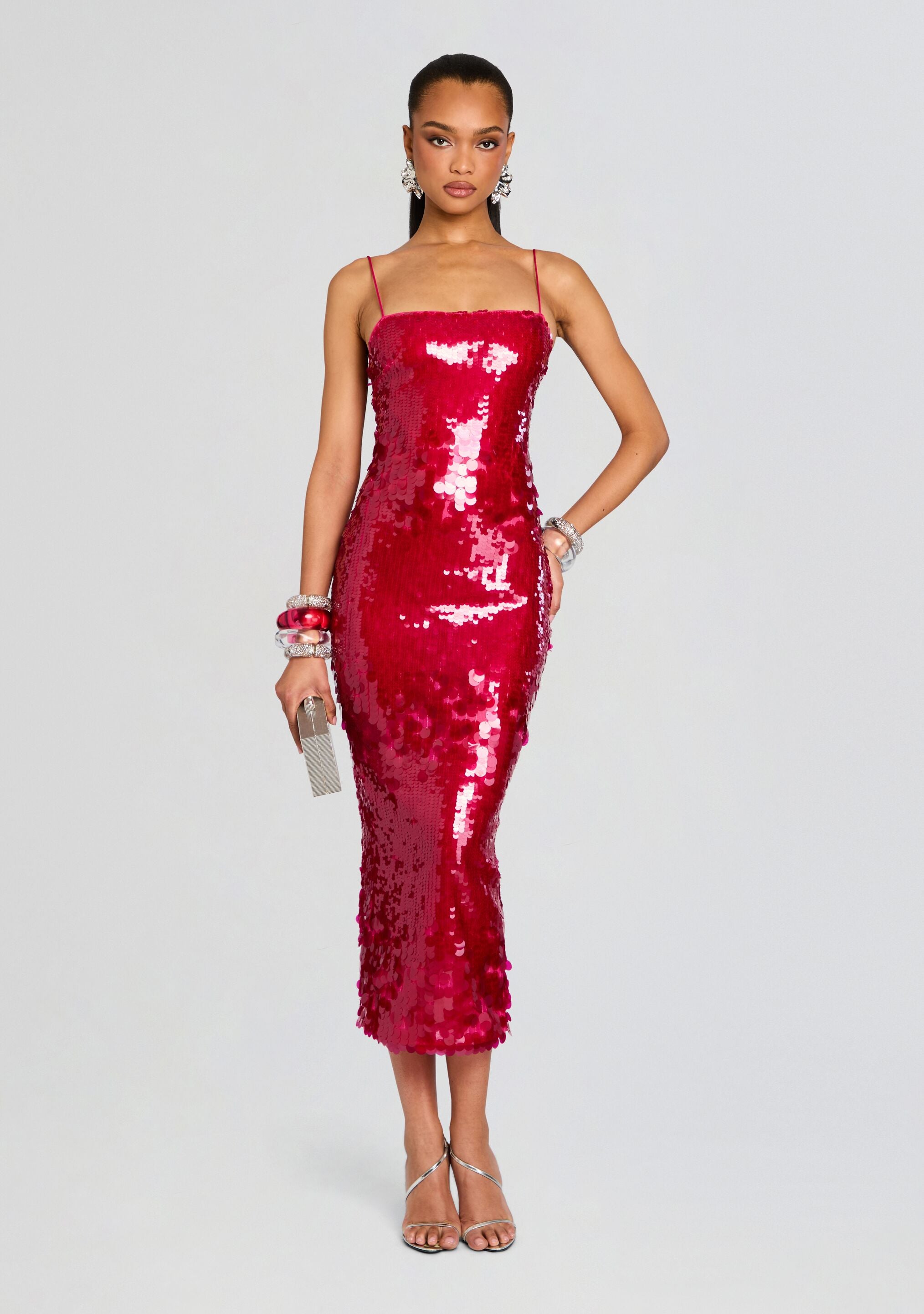 Alana Sequin Dress-Cup Shy