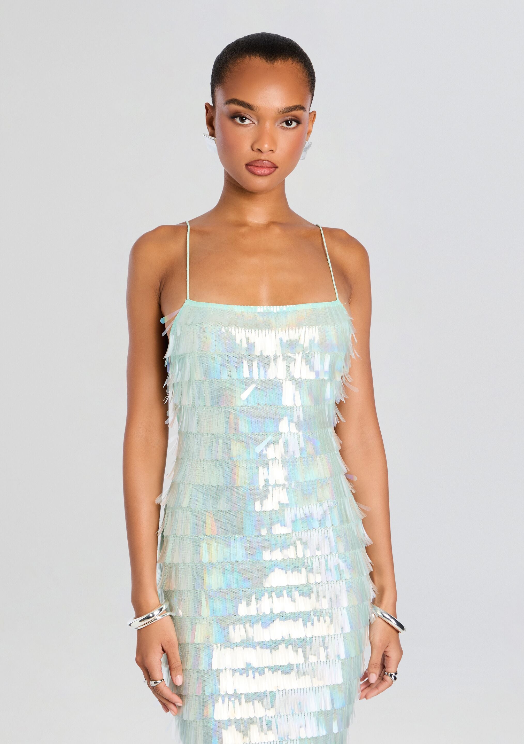 Alana Sequin Dress-Cup Shy