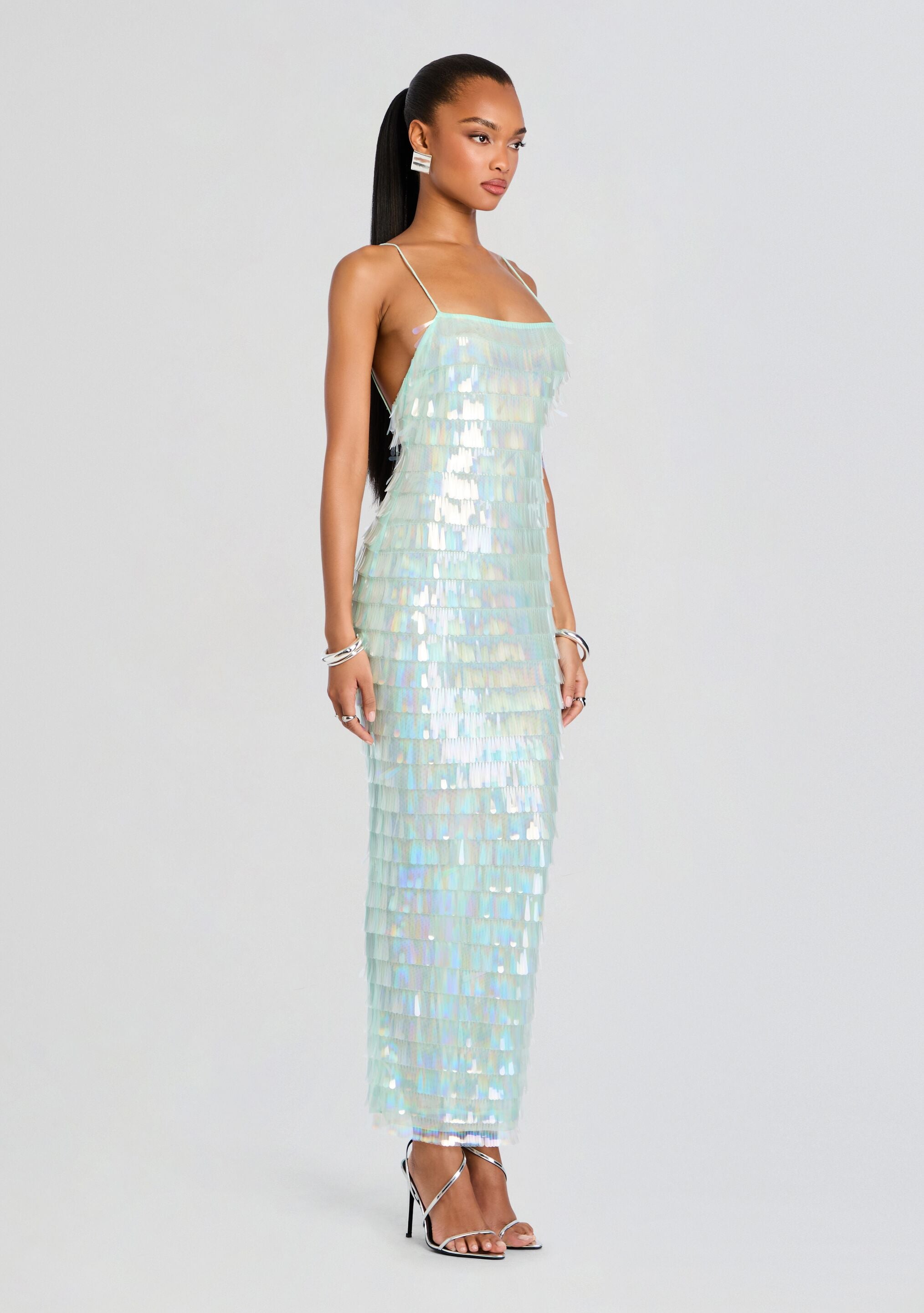 Alana Sequin Dress-Cup Shy