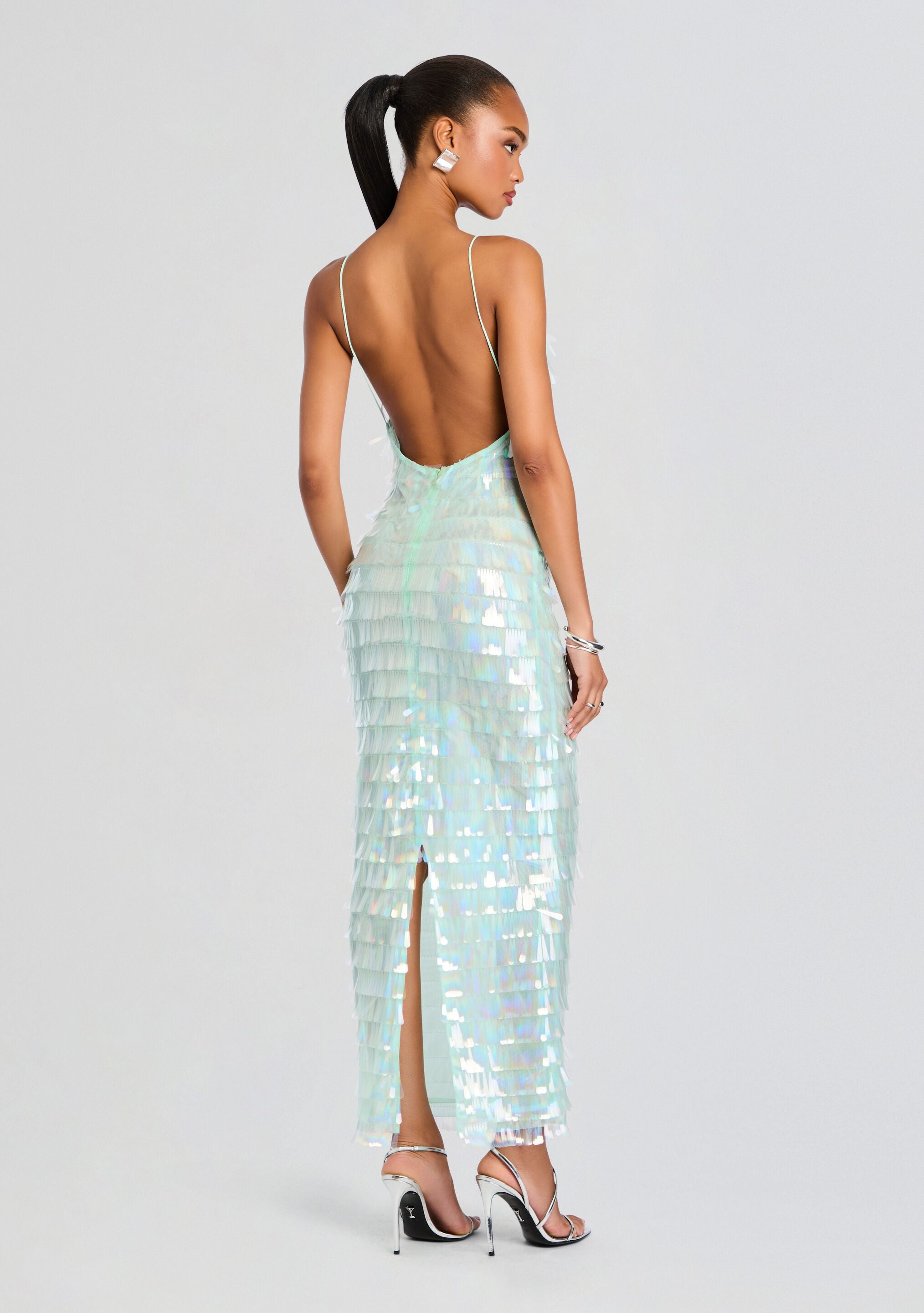Alana Sequin Dress-Cup Shy