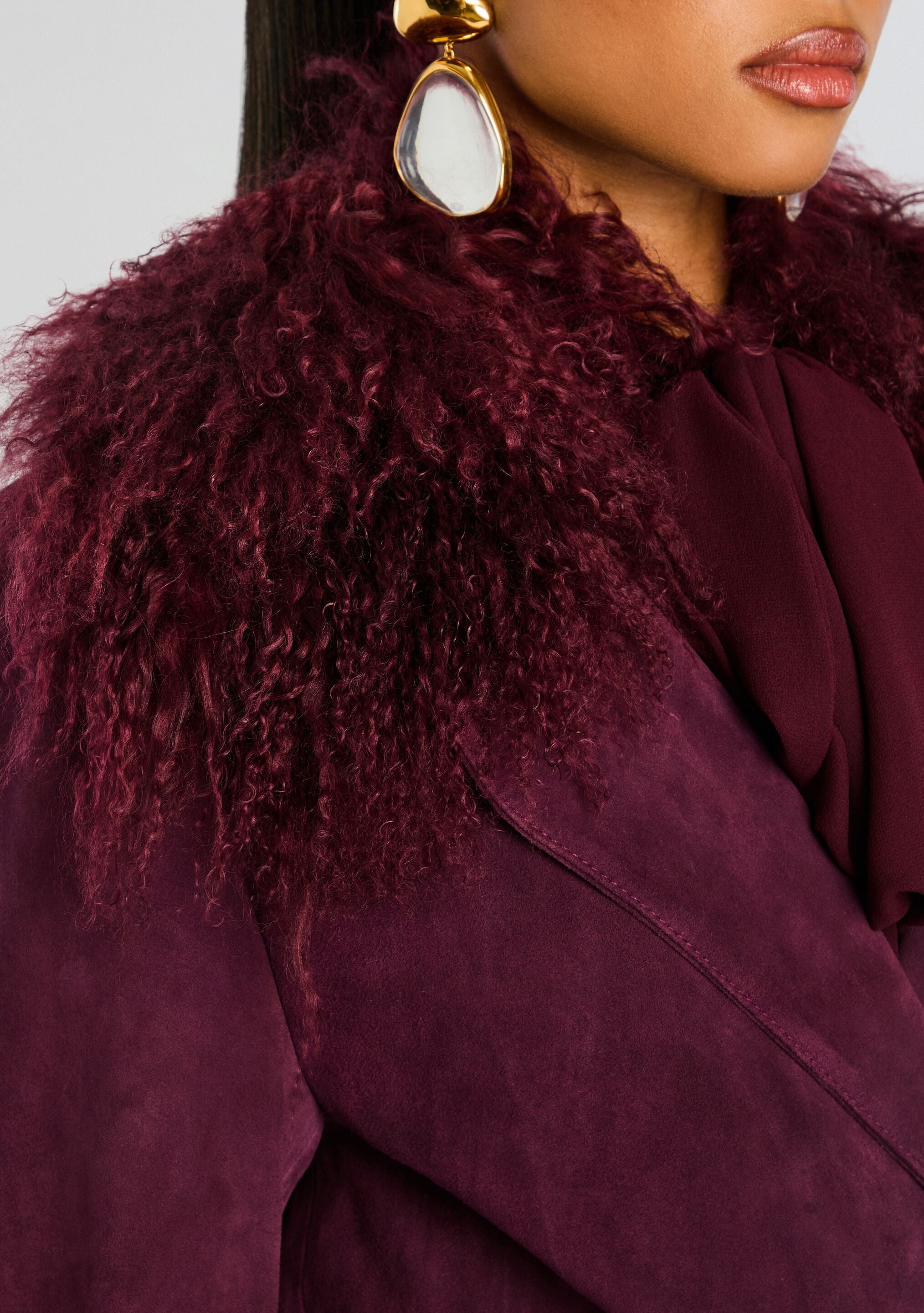 Britta Suede Coat-Cup Shy