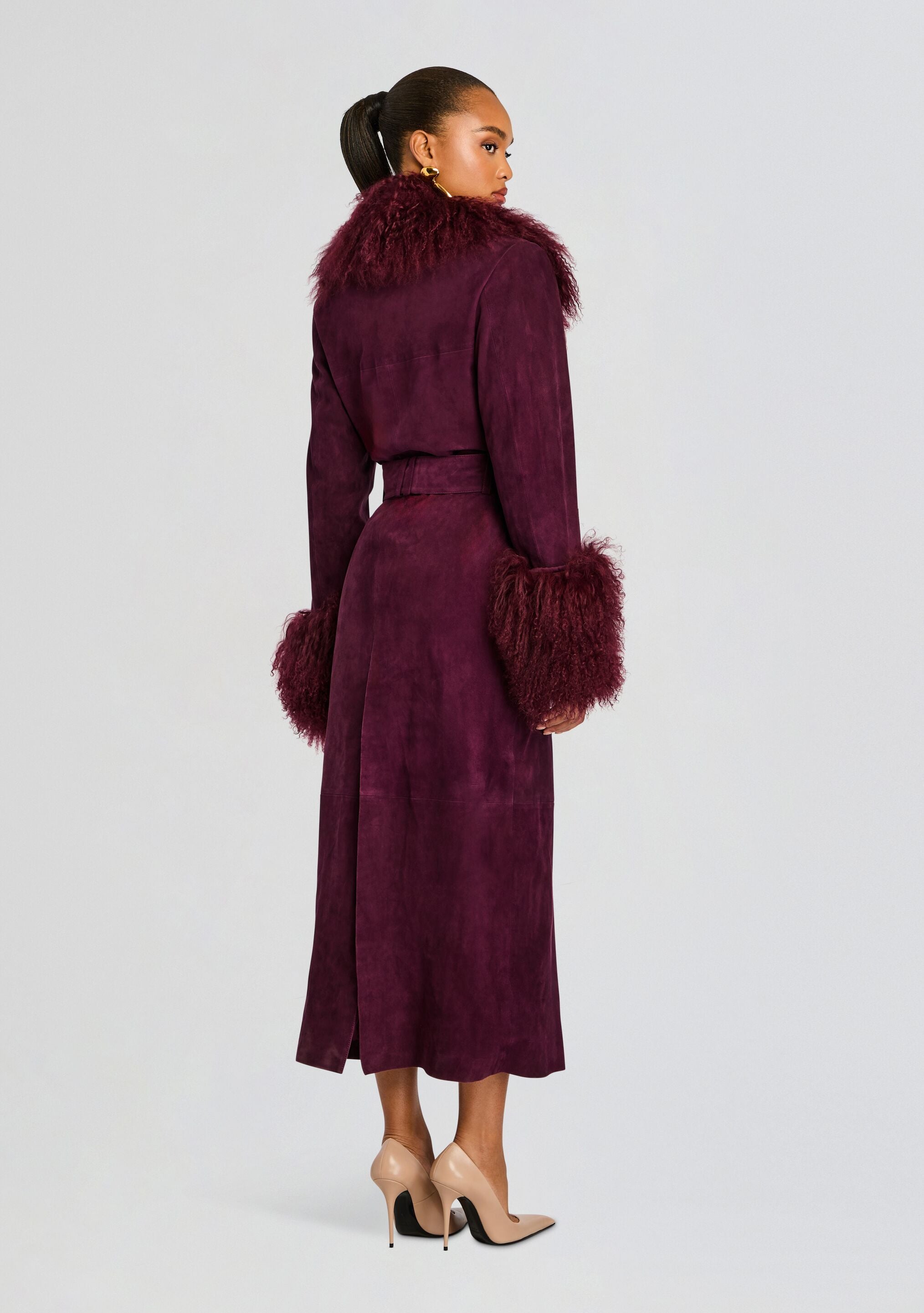 Britta Suede Coat-Cup Shy
