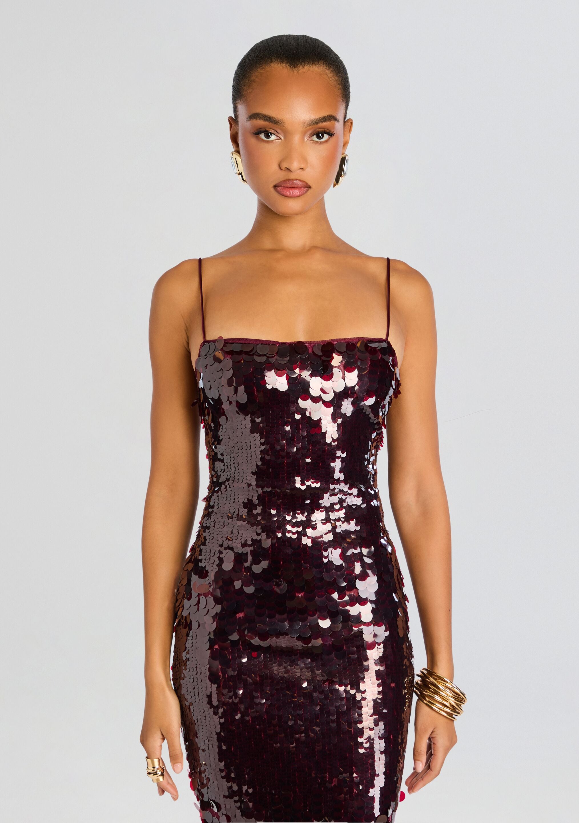 Alana Sequin Dress-Cup Shy