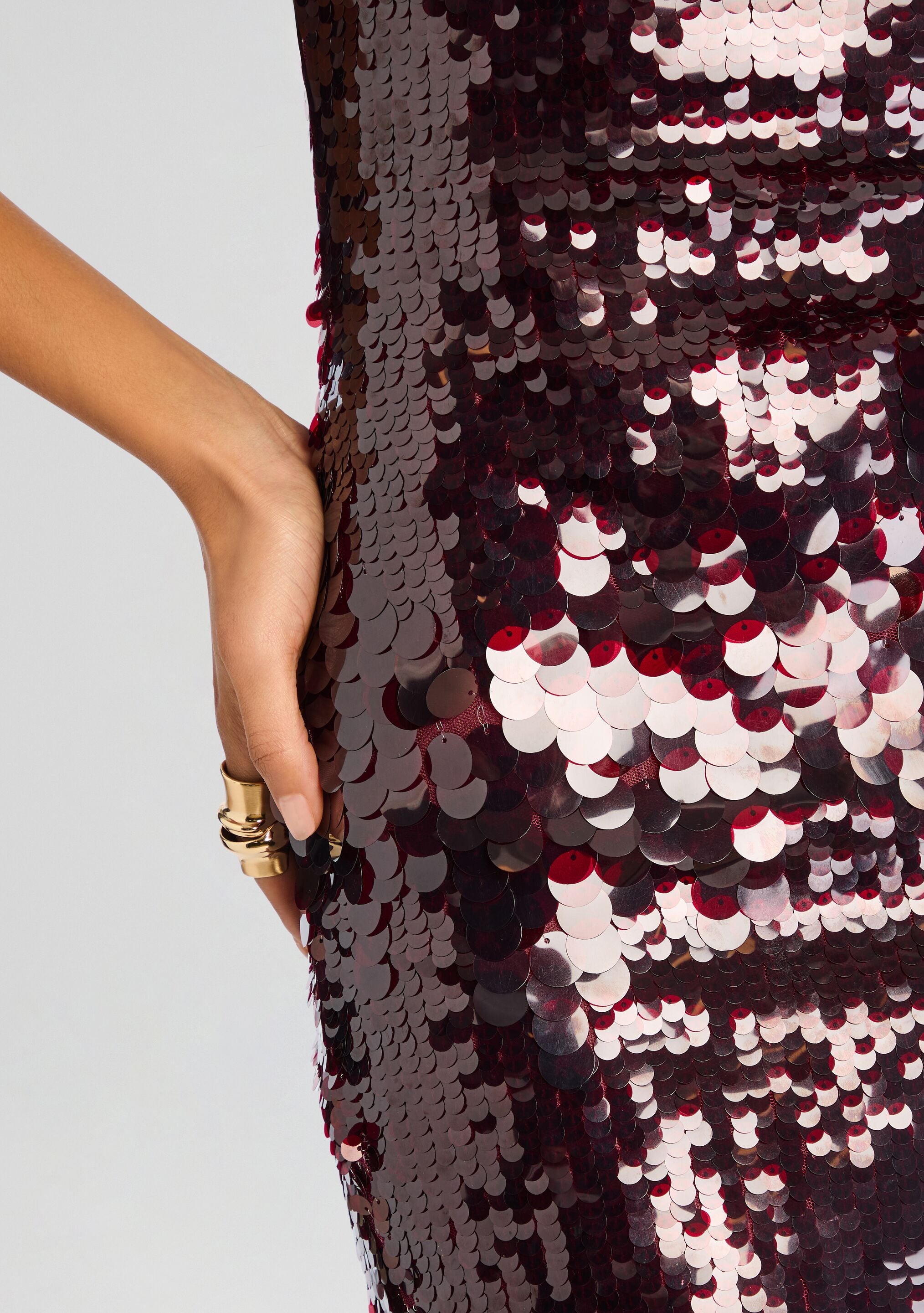 Alana Sequin Dress-Cup Shy