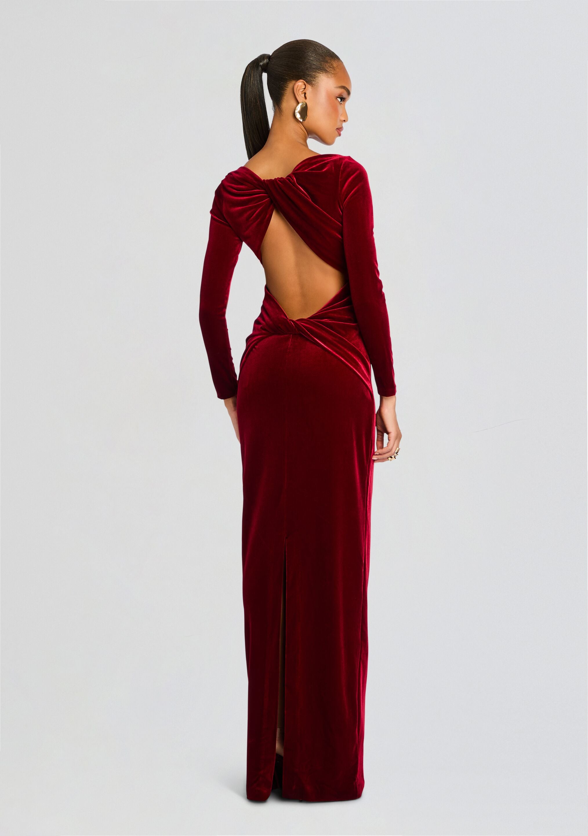 Alizee Velvet Dress-Cup Shy