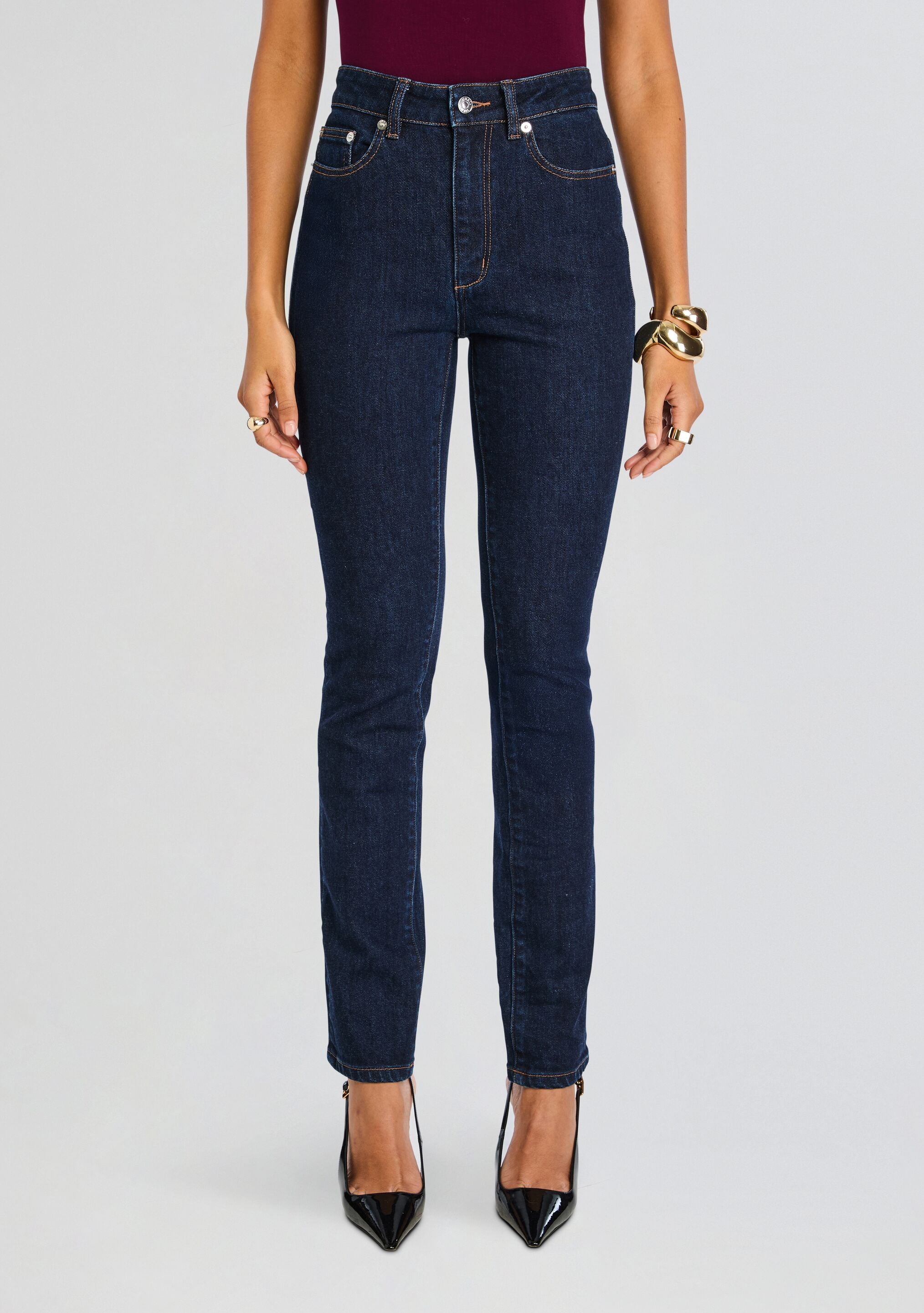 Betsy High Rise Skinny Jean-Cup Shy